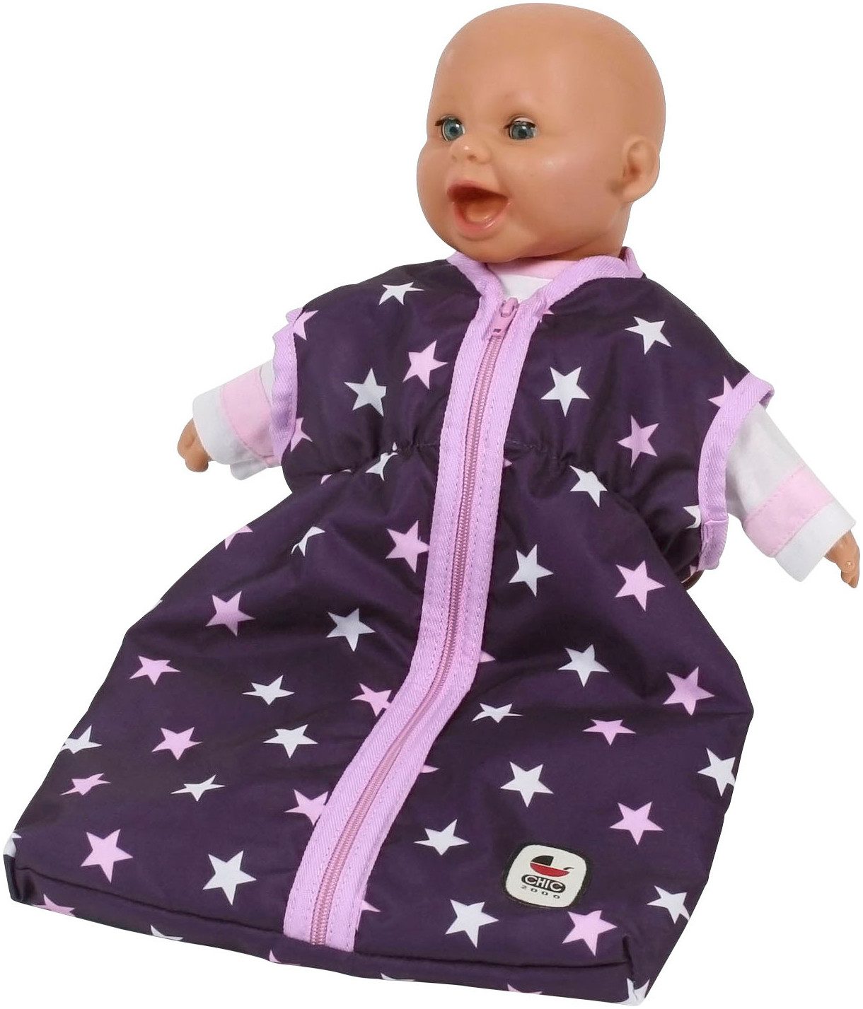 CHIC2000 Puppen Schlafsack Stars lila günstig online kaufen