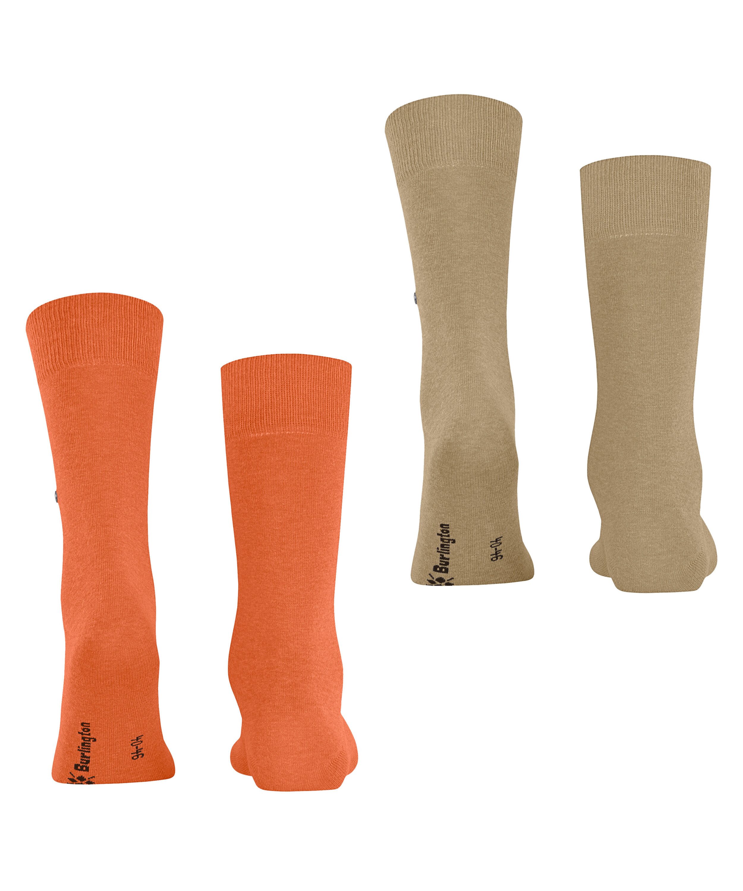 Burlington Everyday 2-Pack Socken (2-Paar) aus weicher gekämmter Baumwolle