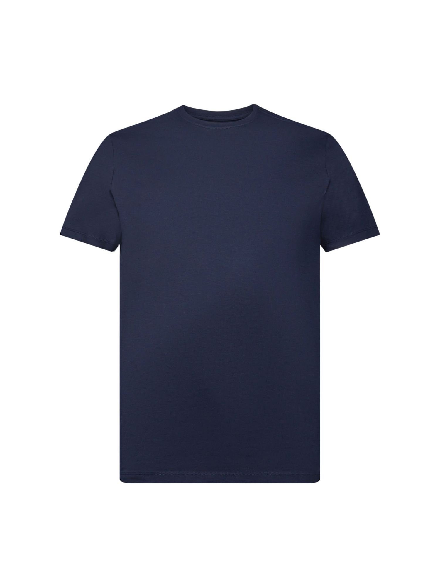 Esprit Collection Pima-Baumwoll-T-Shirt NAVY Slim T-Shirt Fit (1-tlg) im