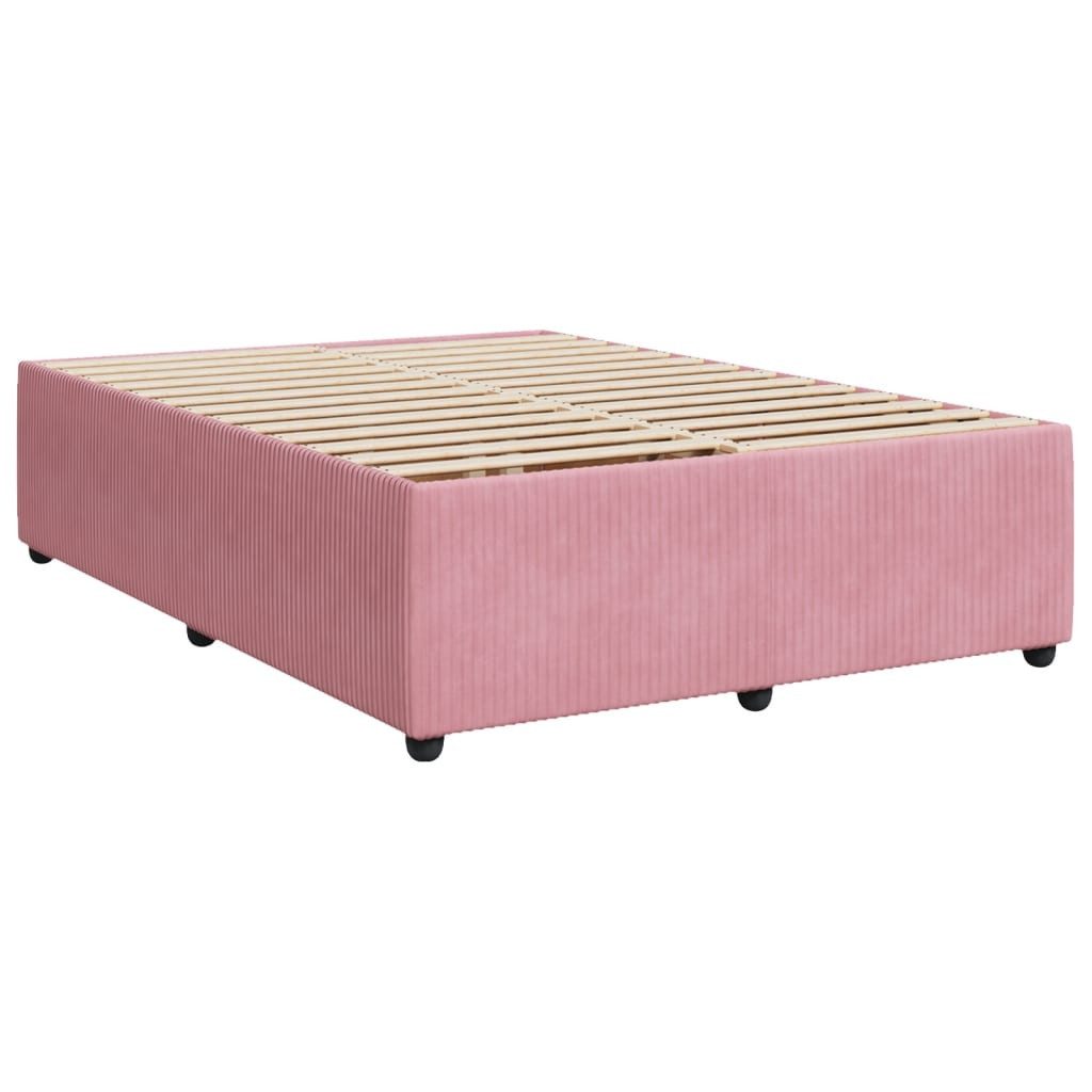 vidaXL Bett Bettgestell Rosa 160x200 cm günstig online kaufen