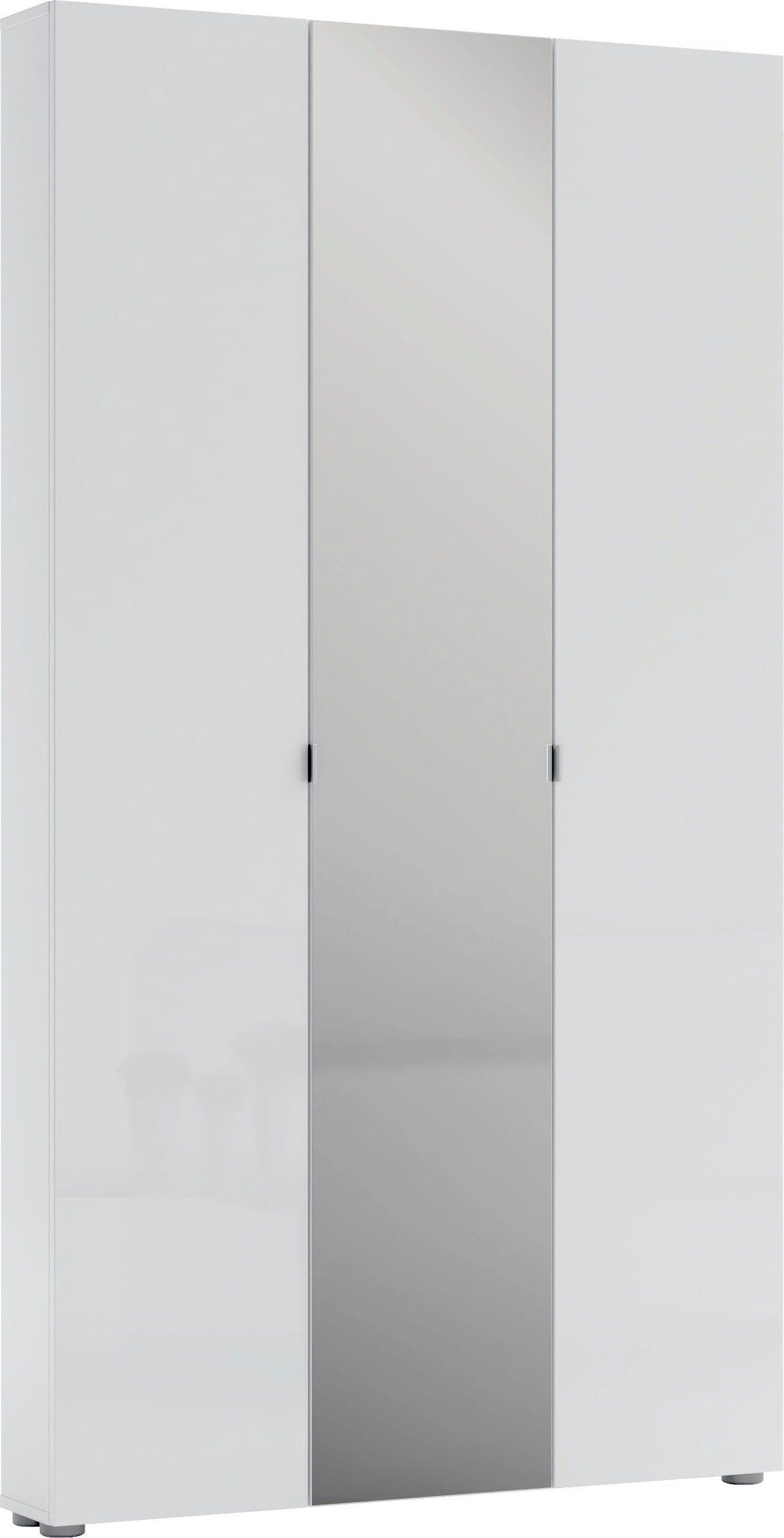 möbelando Schuhschrank SPAZIO (BxHxT: 110,2x200x18,6 weiß 24 Türen und mit in cm) Fächern 3