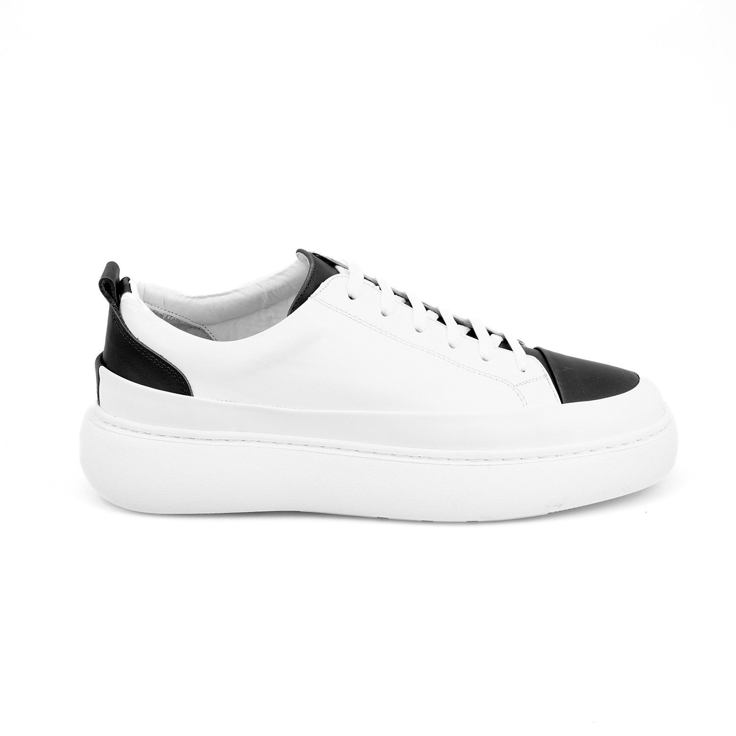 Desa Herren-Freizeitschuhe aus Leder mit Schnürung – Synthetiksohle, flach Loafer