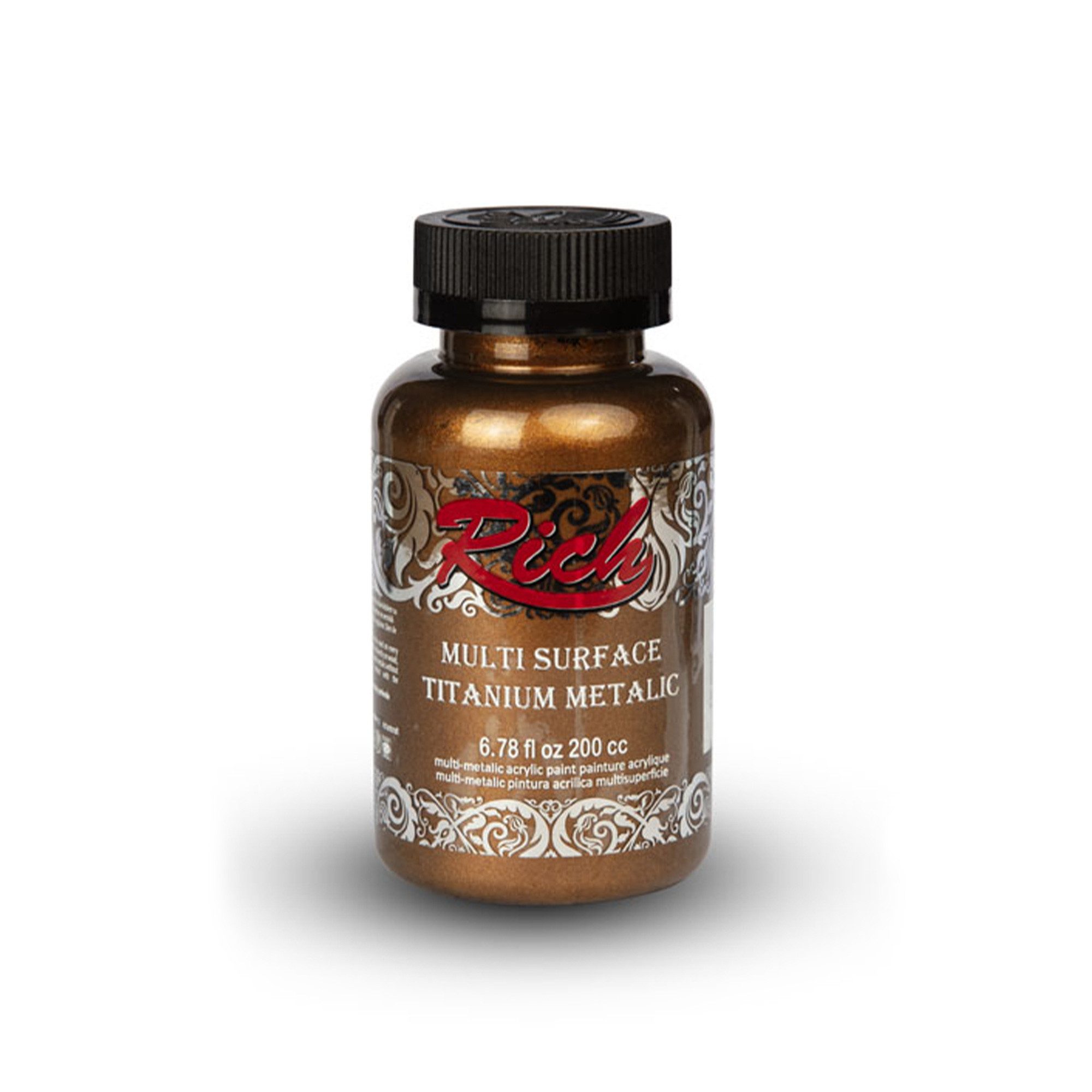 RICH Acrylfarbe Rich Multi Titanium Metallic Farbstoff - 90 / 200 ml - Über 20 Farben
