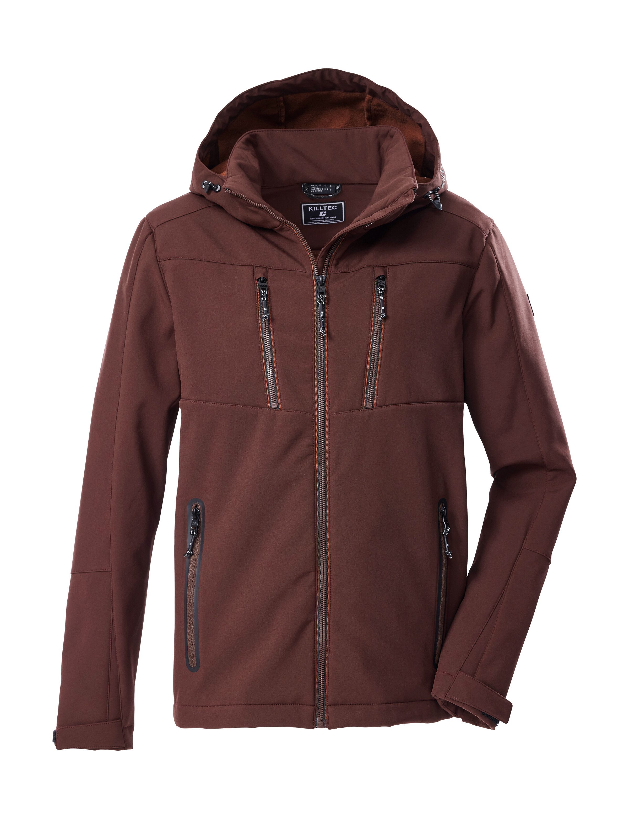 Killtec Softshelljacke KOW 79 MN SFTSHLL JCKT Wasser- und windabweisende Softshelljacke, abnehmbare Kapuze