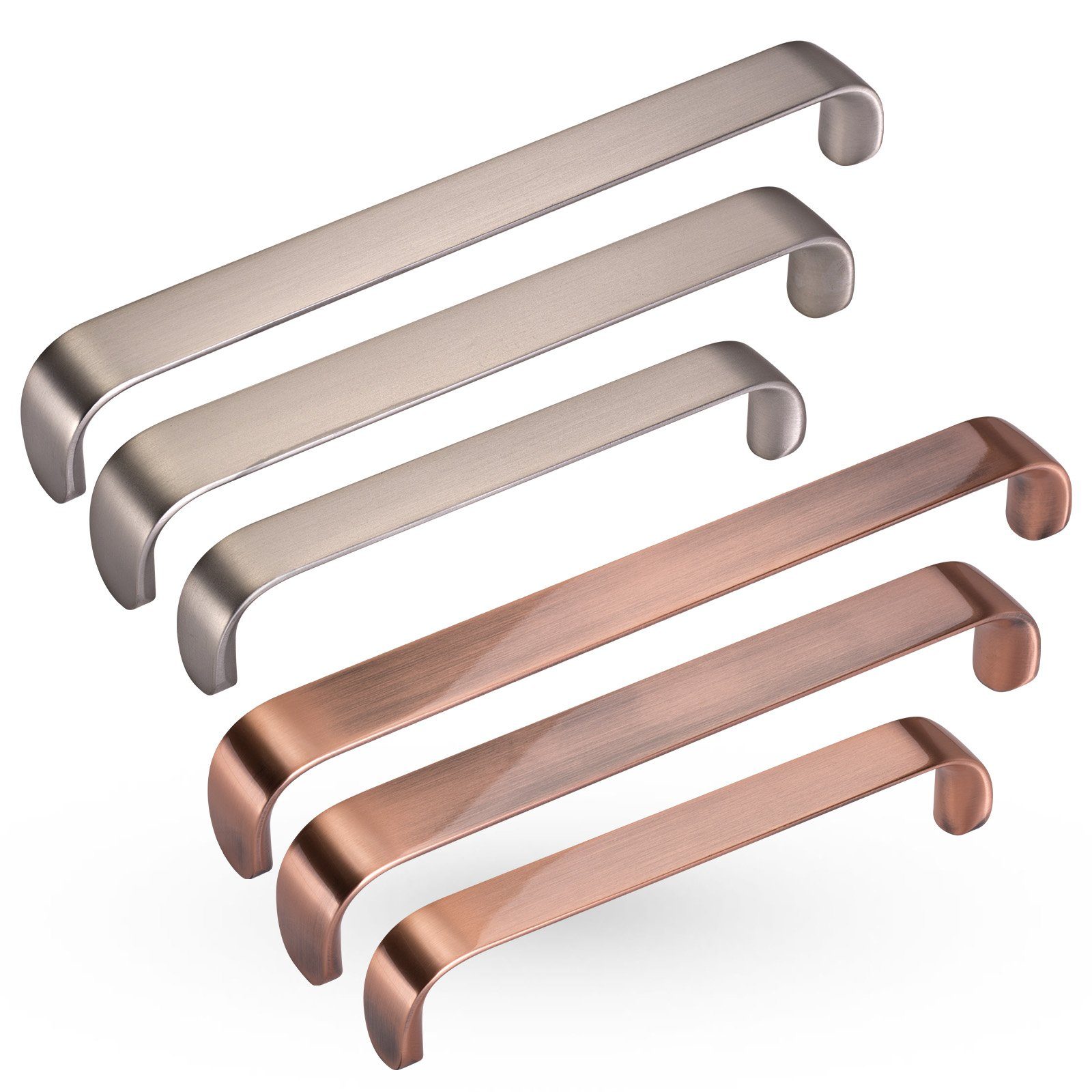 SO-TECH® Möbelgriff Schrankgriff DALE BA 128 - 192 mm, Griff Schrankgriff Schubladengriff - incl. Schrauben