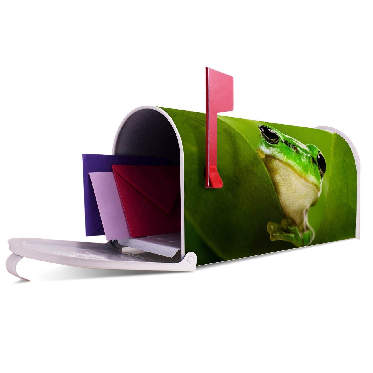 Mailbox aus weiß x original banjado cm Frosch 22 Briefkasten, 17 (Amerikanischer x Mississippi Amerikanischer 51 Briefkasten USA),