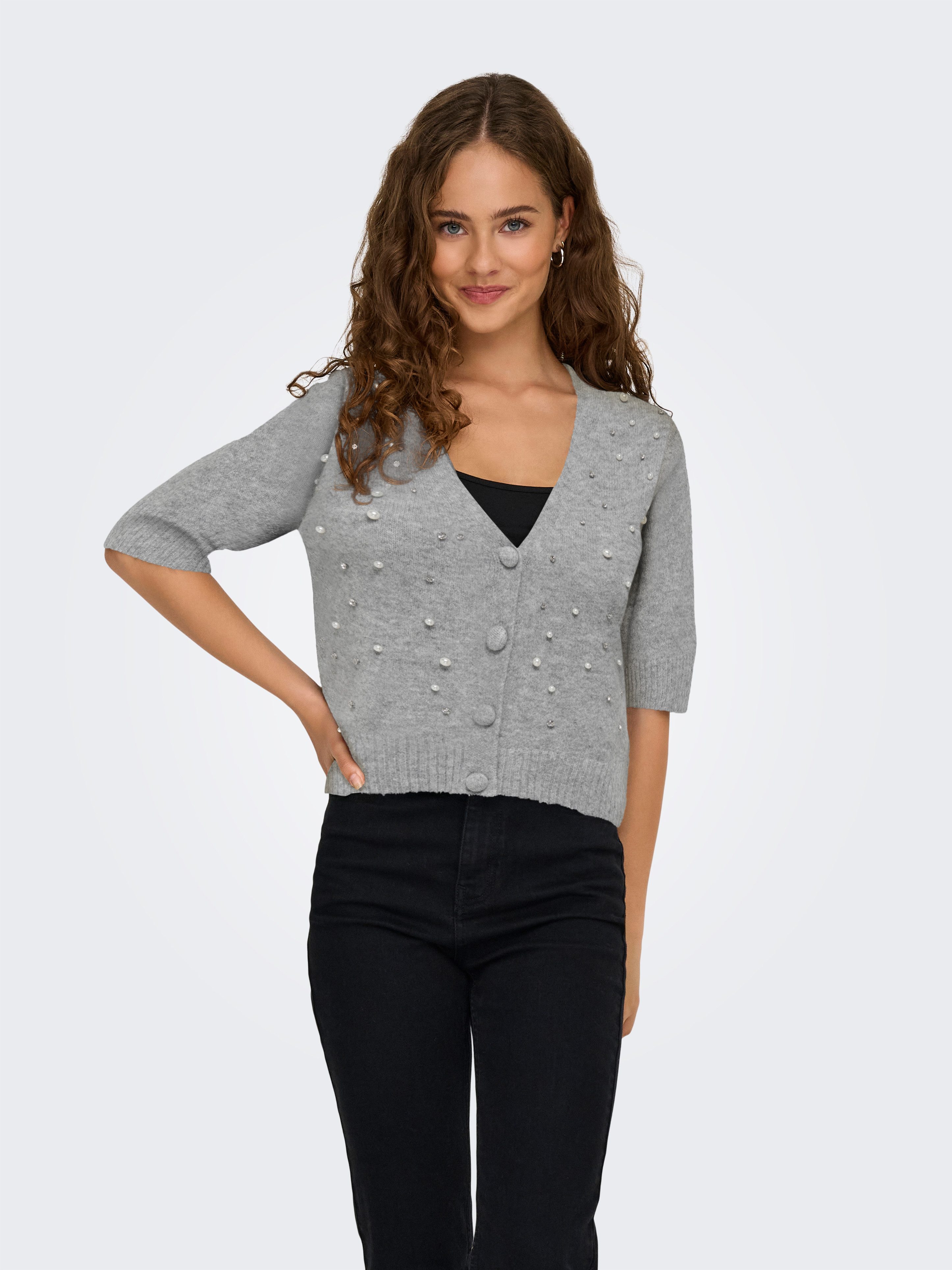 ONLY Strickjacke ONLRENE LIFE SS BLING CARDIGAN CC KNT – Bild 2 von 5