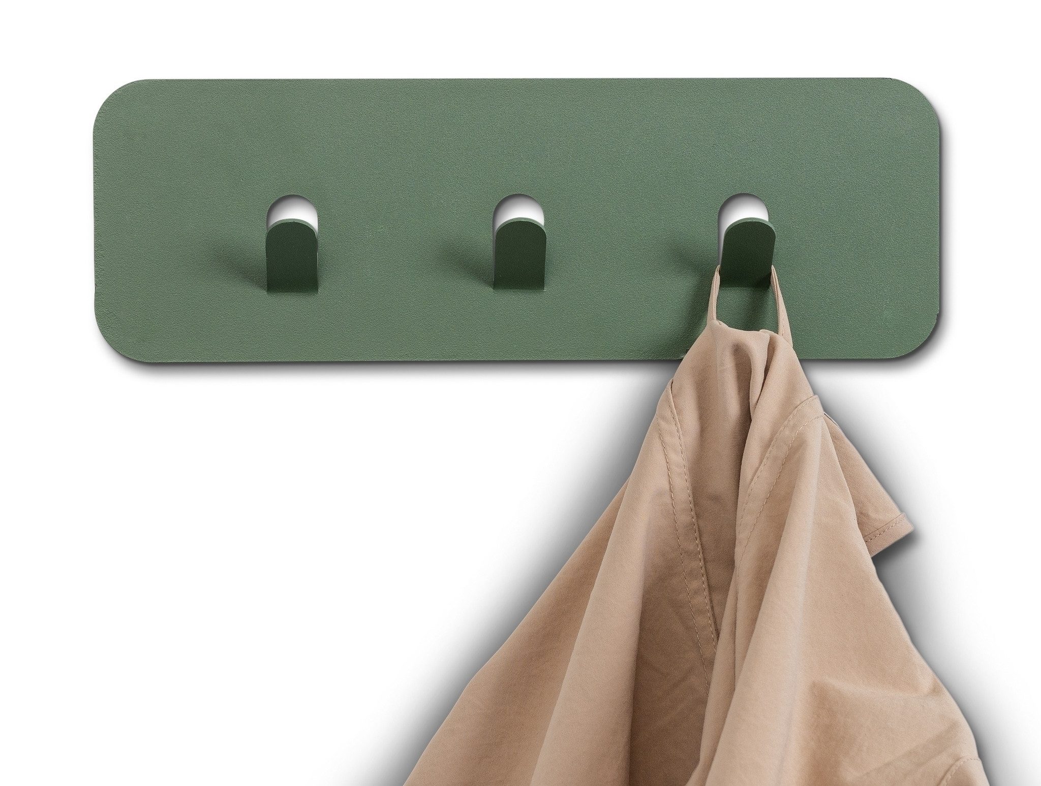 freiraum Garderobenleiste Tilly, in grün, Metall - 30x10x3cm (BxHxT)