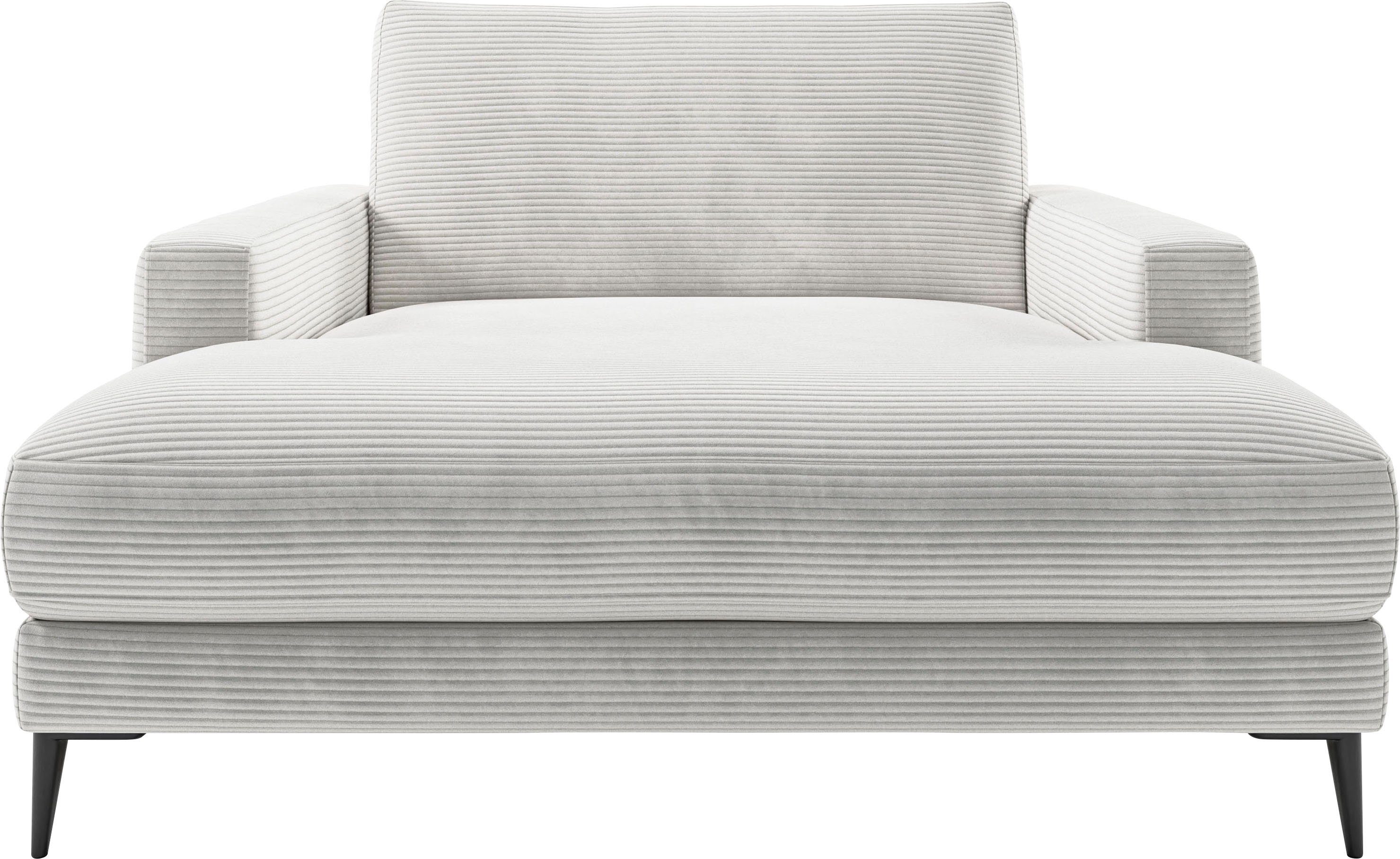 Home affaire Chaiselongue Downtown Loungemöbel zum Relaxen, B/T/H: 132/170/84 cm, auch in Bouclé, Cord und Easy care - leicht mir Wasser zu reinigen