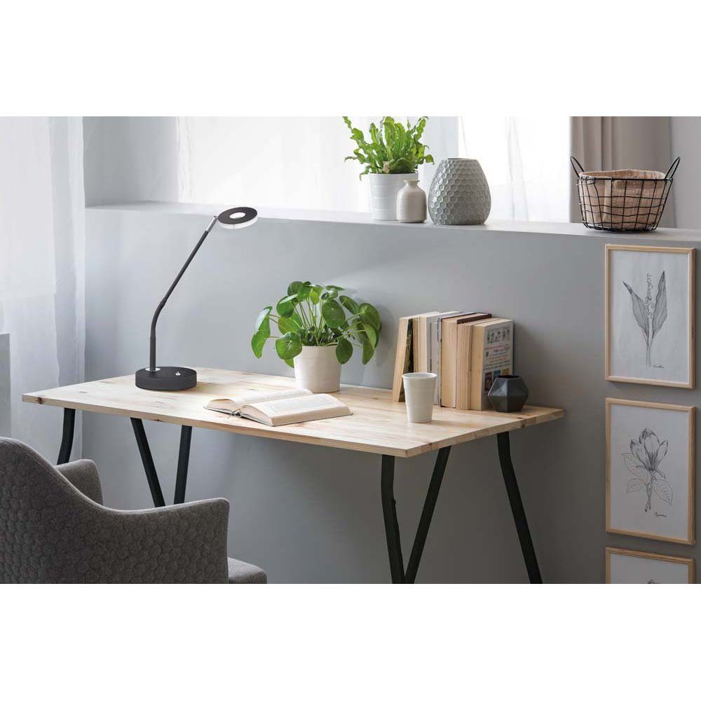 FISCHER & HONSEL Schreibtischlampe, LED-Leuchtmittel fest verbaut, Farbwechsel, Neutralweiß, Kaltweiß, Warmweiß, Tageslichtweiß, Schreibtischleuchte Tischlampe Leseleuchte dimmbar LED