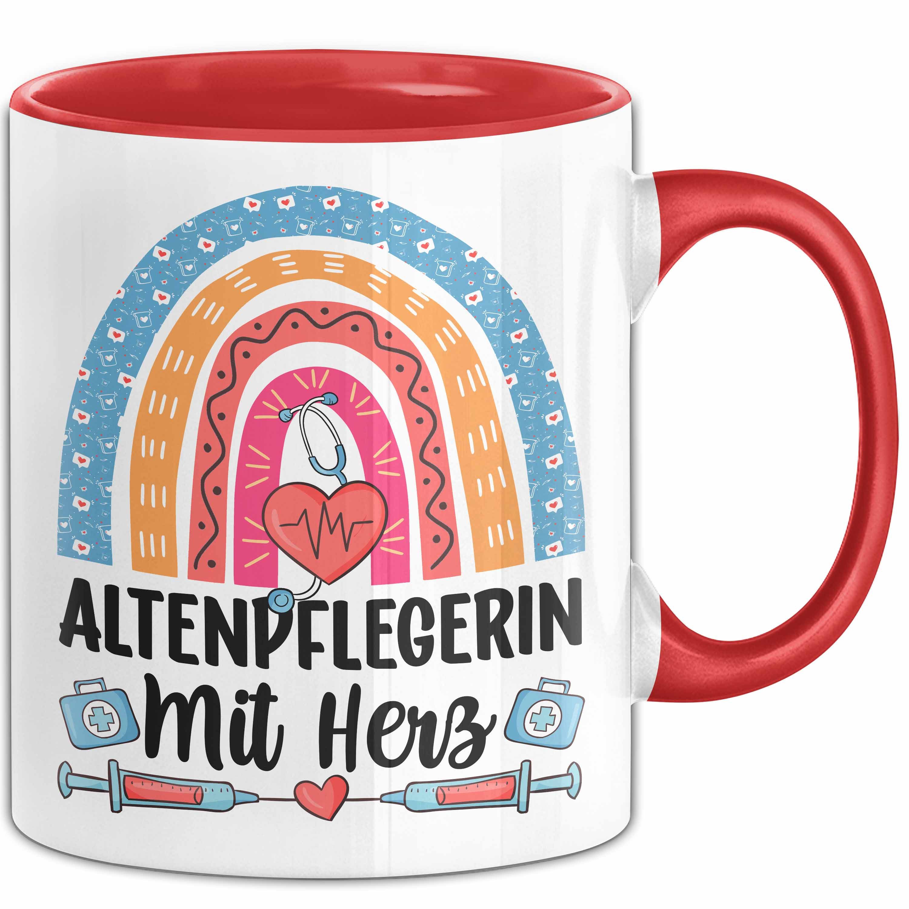 Tasse Altenpflegerin Mit Herz Tasse Lustiges Geschenk Für Altenpflege