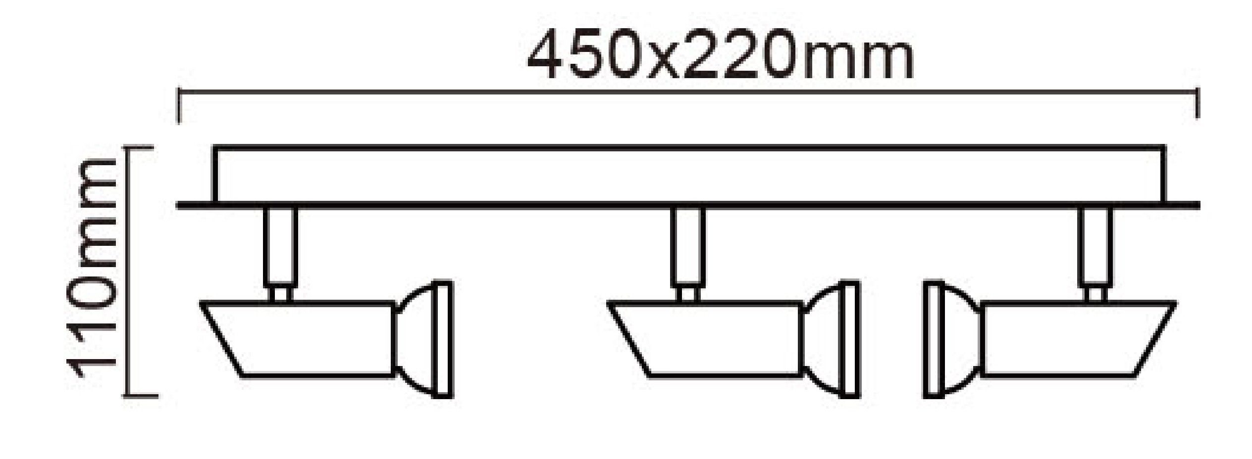 TRANGO LED Deckenstrahler, 3 Stufen dimmbar, 6-flammig 3093SD LED Deckenleuchte *JACK* in Edelstahl-Optik inkl. 6x 5 W 3-Stufen dimmbaren GU10 LED Leuchtmittel I Deckenlampe I Deckenstrahler I Deckenspots, Wohnzimmer Lampe schwenkbar und drehbar