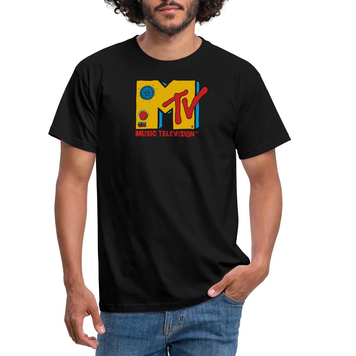 Spreadshirt T-Shirt MTV Music Television Radio-Logo günstig online kaufen
