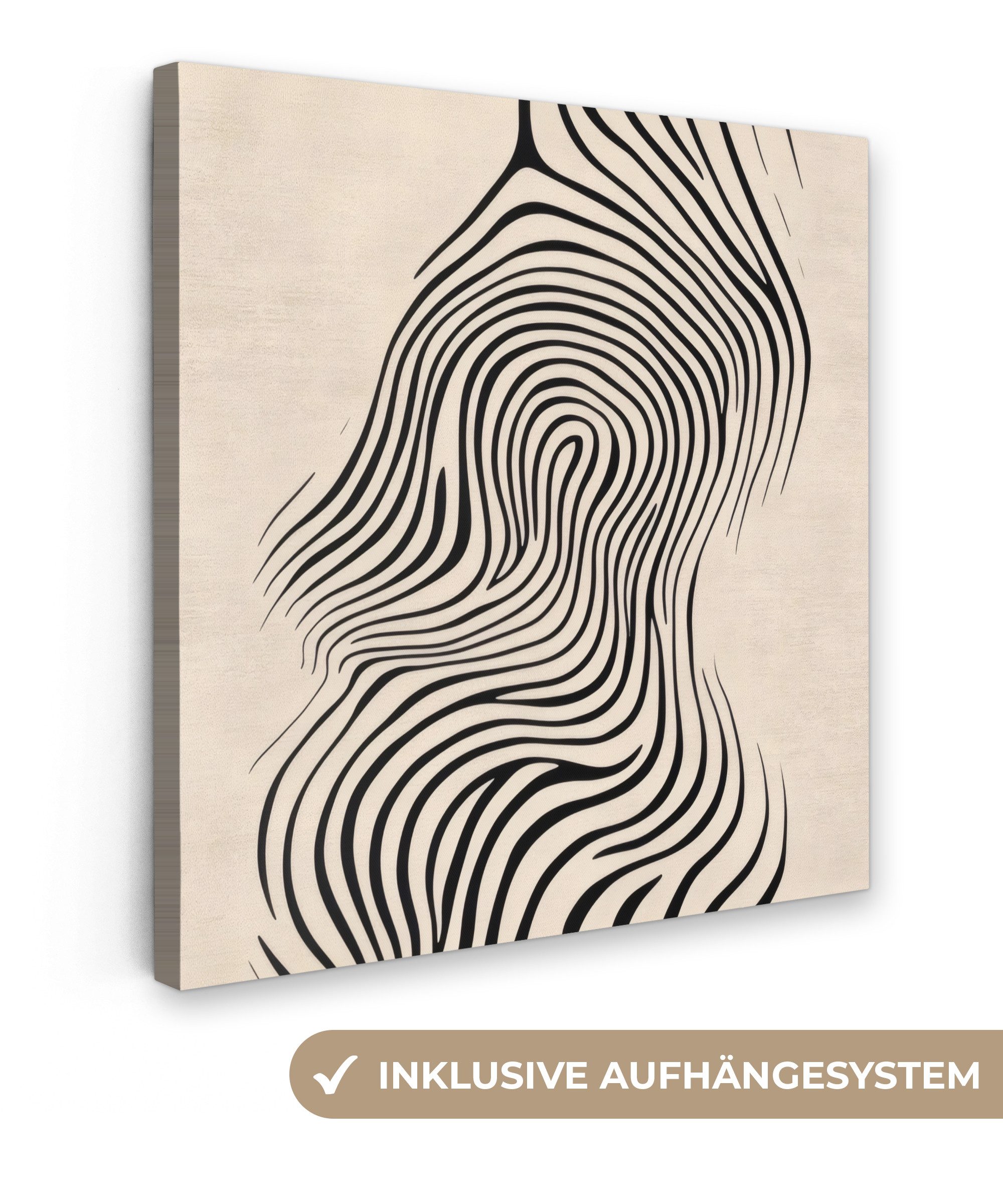 OneMillionCanvasses® Leinwandbild Linien - Abstrakt - günstig online kaufen
