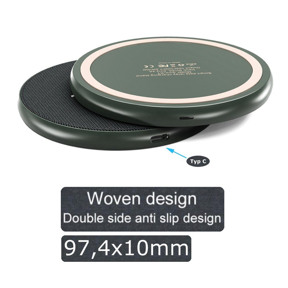Bolwins L47C Wireless Charger Ladegerät Ladestation Drahtlos Video Übertragung Wireless Charger (2000 mA, Packung, 1-tlg., Drahtlose Ladestation mit automatischer PC-Datensicherung, Kabelloses Backup beim Laden)
