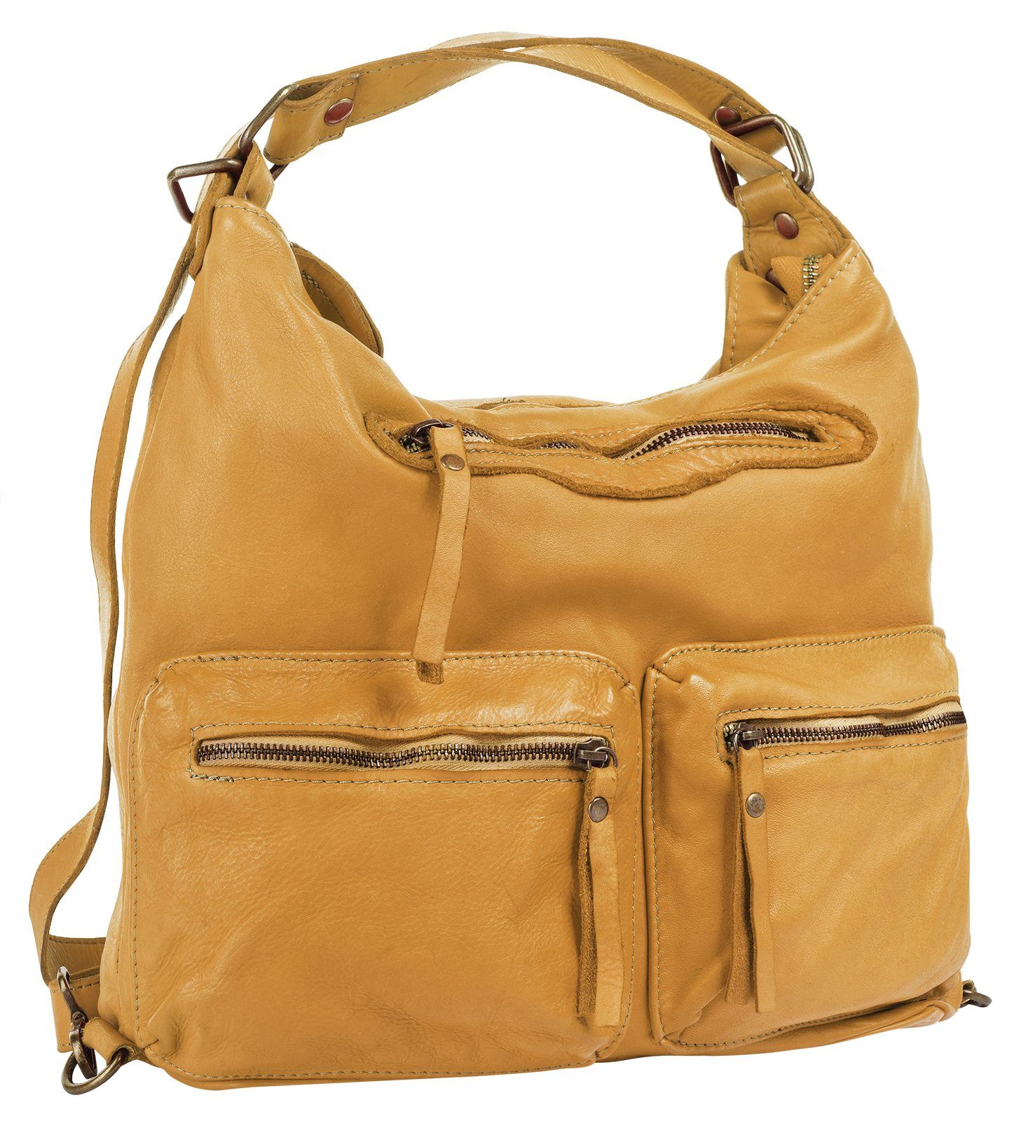 Samantha Look Shopper (1-tlg), echt Leder, Made in Italy