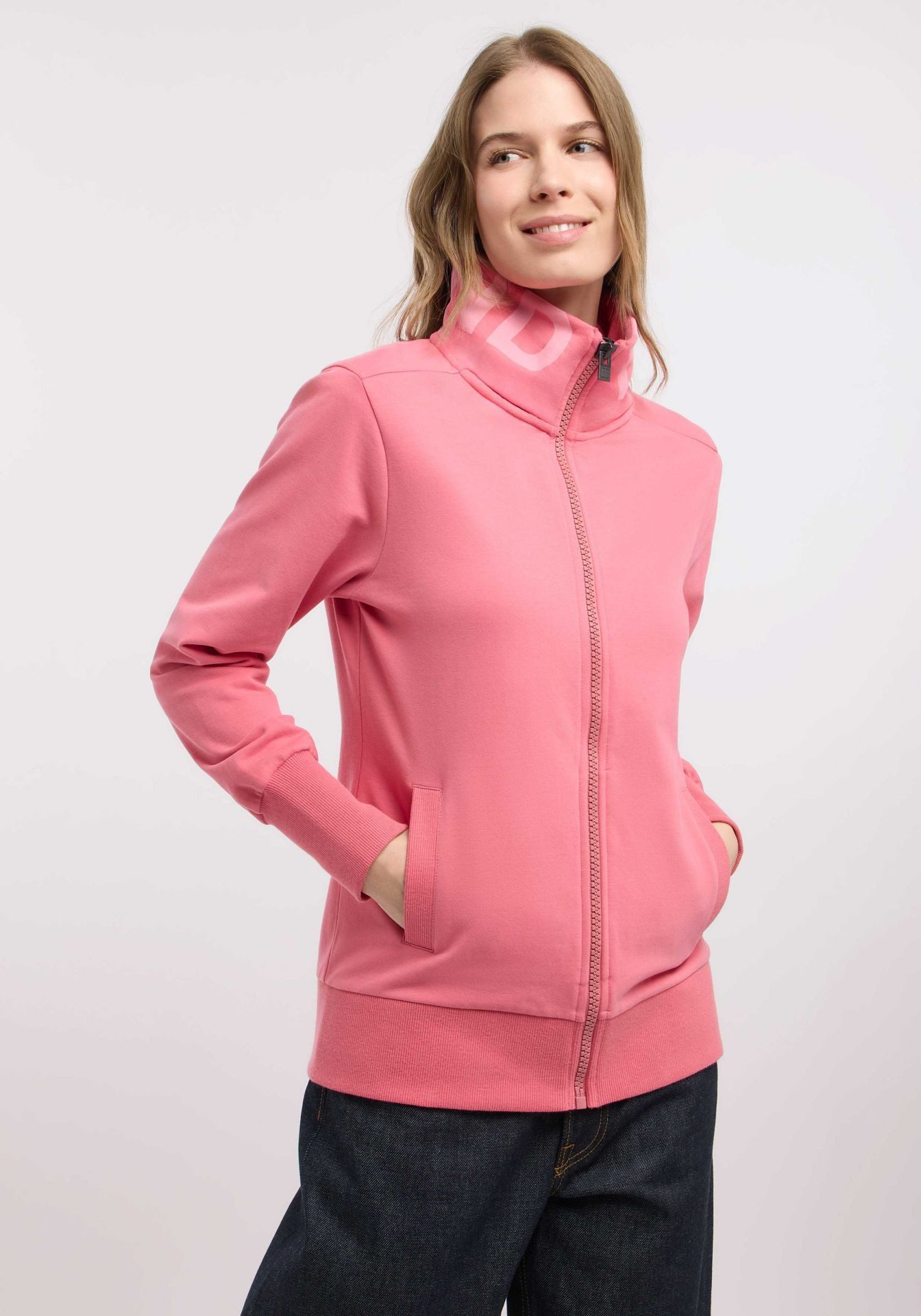 Elbsand Sweatjacke Elbsand, Alvis Sweatjacke mit stylischem Kragen hoher Kragen