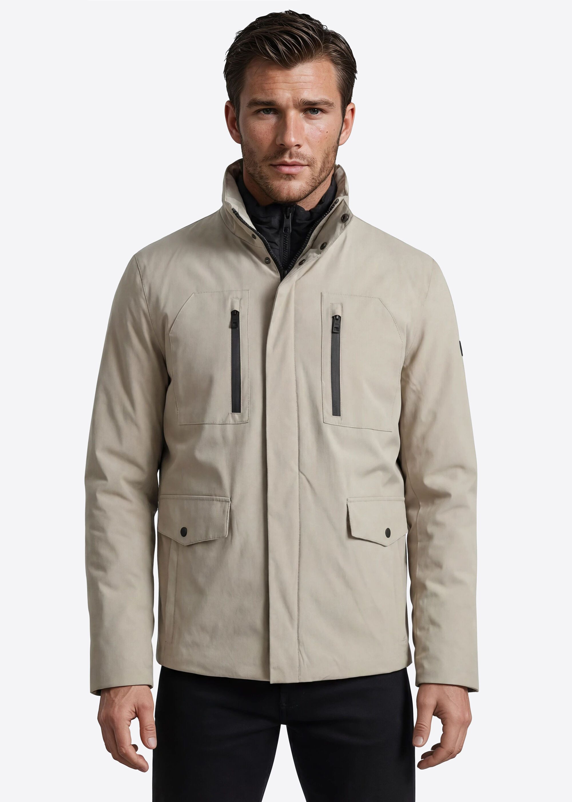 Pierre Cardin Winterjacke (1-St) mit Reißverschluss