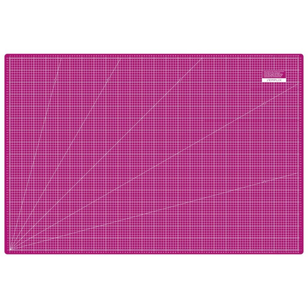 Semplix Schneideunterlage - Schneidematte beere-rosa (48 x 32 inch)