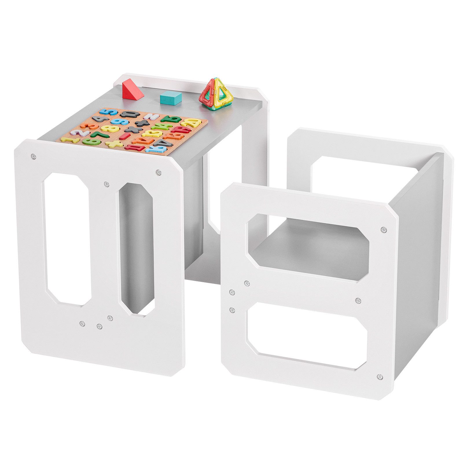 Yorbay Kindertisch Kindersitzgruppe 2 in 1 mit stabiler Sitzbank, Sitzgrupp günstig online kaufen