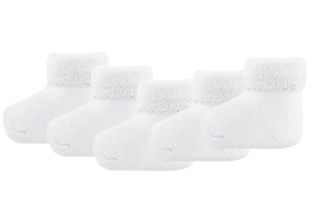 La Bortini Socken Warme weiße Baby Socken 5er Pack Erstlingssocken 86 92 98 weiß