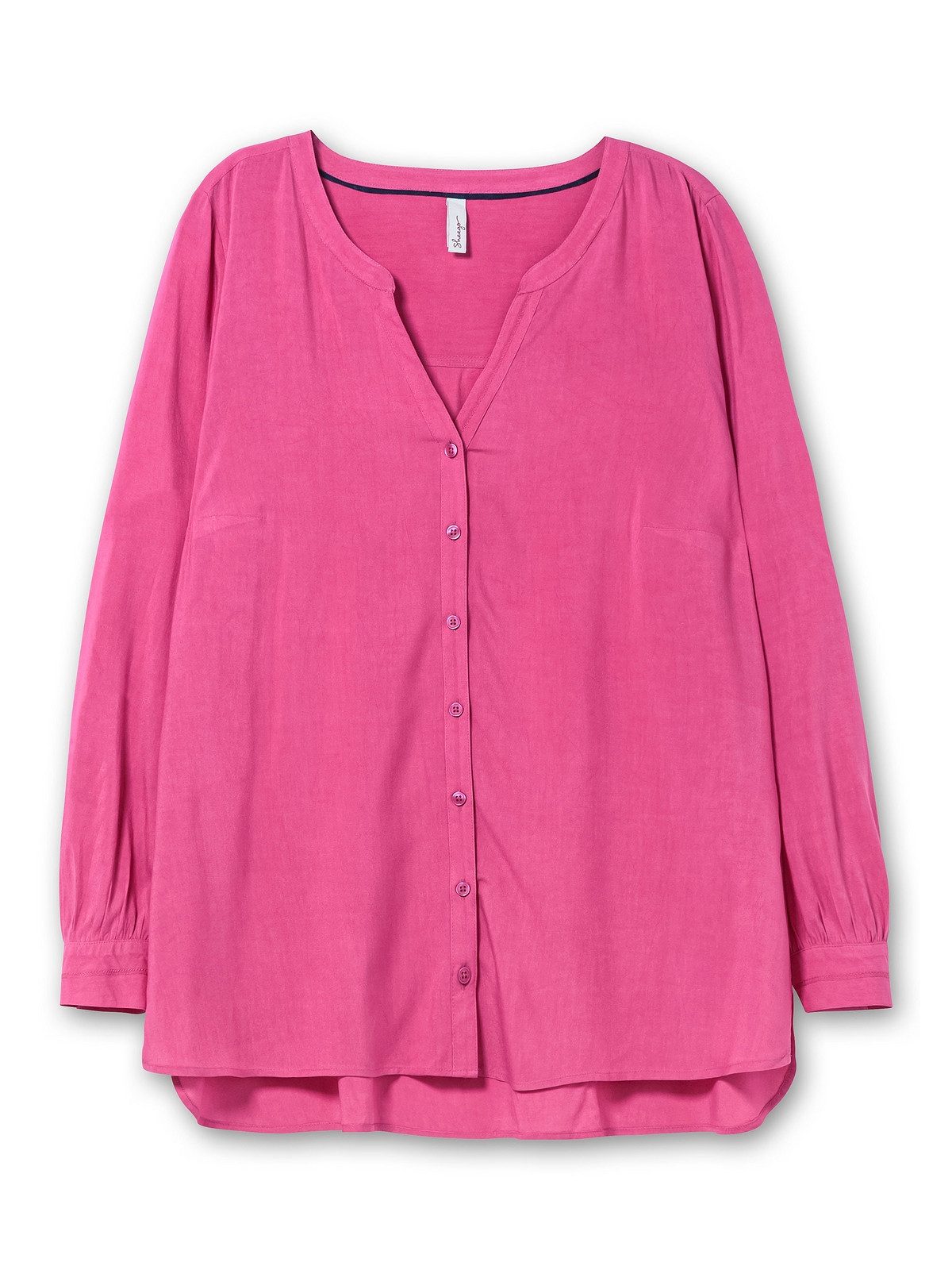 Sheego Longbluse Große Größen mit tonigen Stickereien