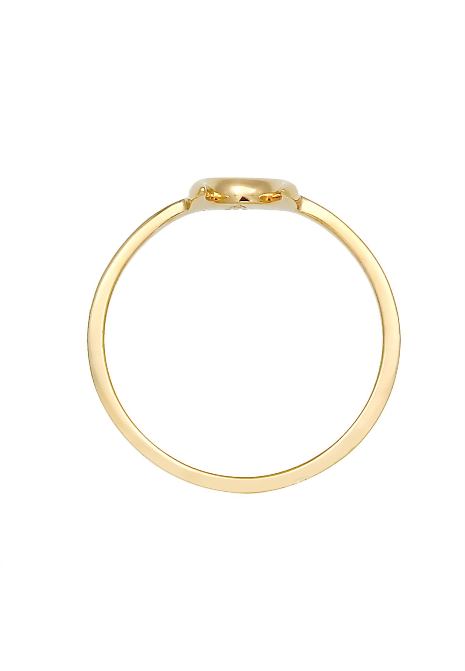 Elli Fingerring Halbmond Mond Gold Astro Basic Silber 925