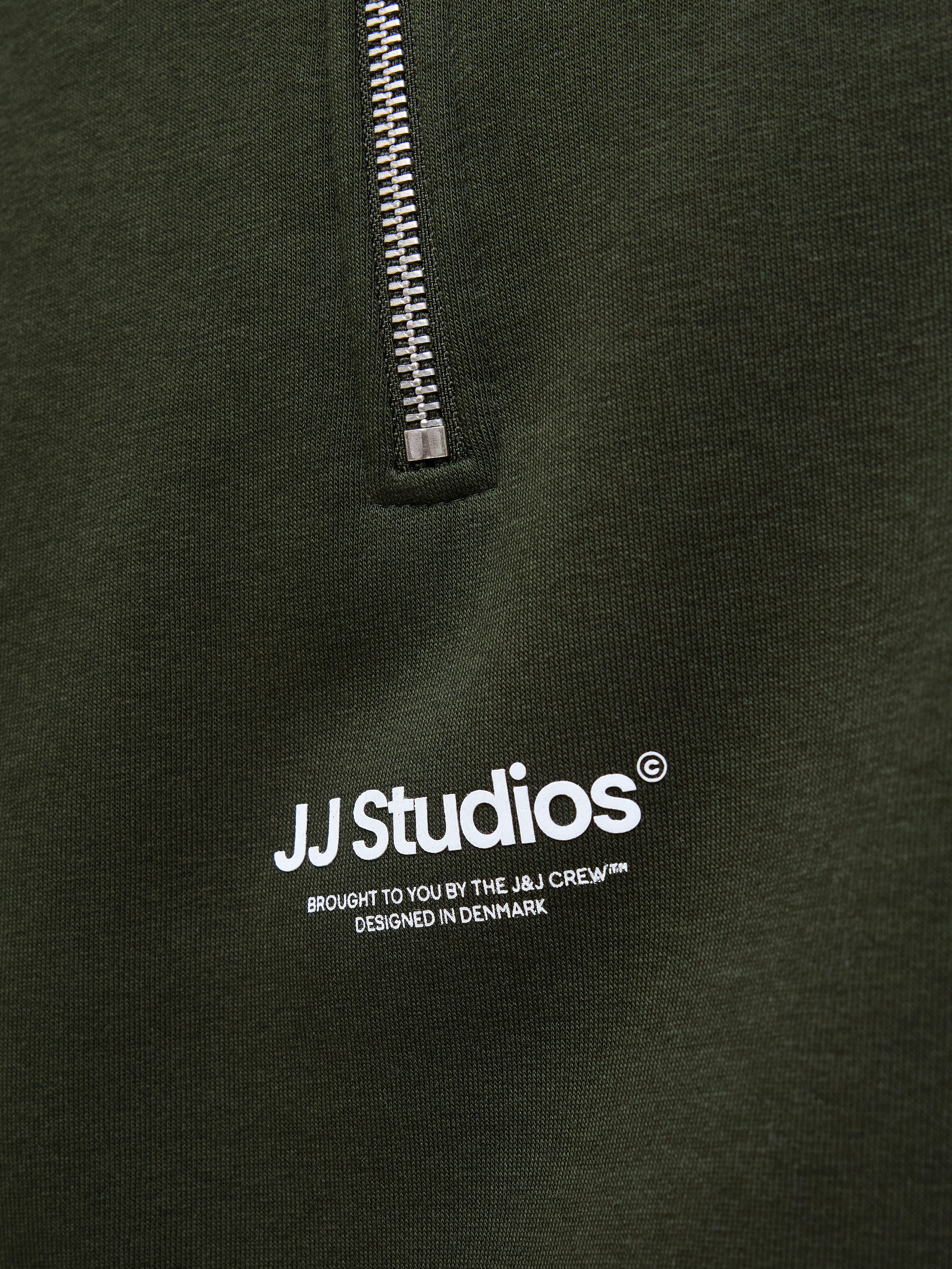 Jack & Jones Sweatshirt JJESOHO SWEAT QUARTER ZIP HN NOOS Baumwollmischung, relaxed fit