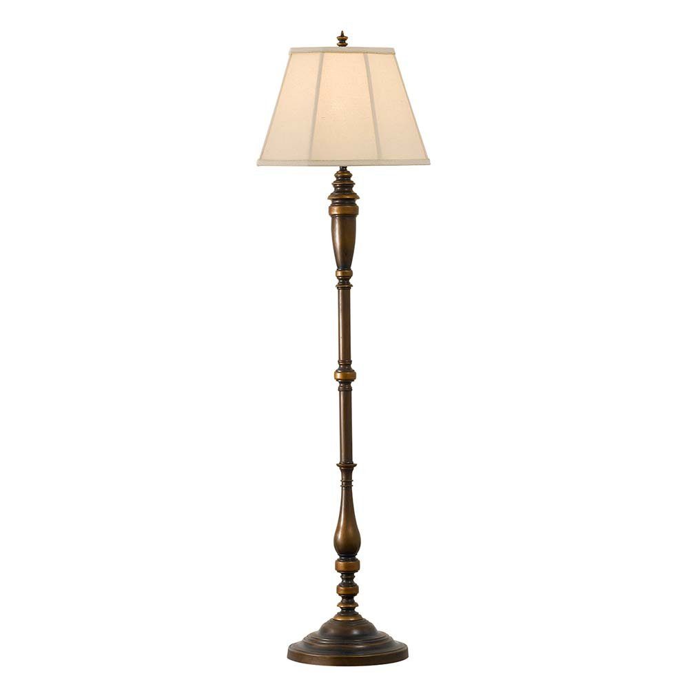 etc-shop Stehlampe, Leuchtmittel nicht inklusive, Stehlampe Stehleuchte Wohnzimmerlampe Stahl Bronze H 157,5 cm 1