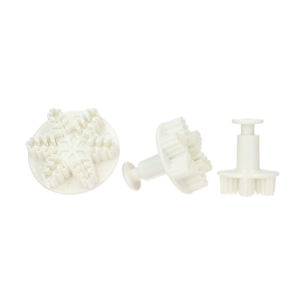 Wilton Ausstechform Wilton Plunger Cutter/ Stempel- Ausstecher 3er Set, Kunststoff, (Set, 3-St), mit Auswerfer