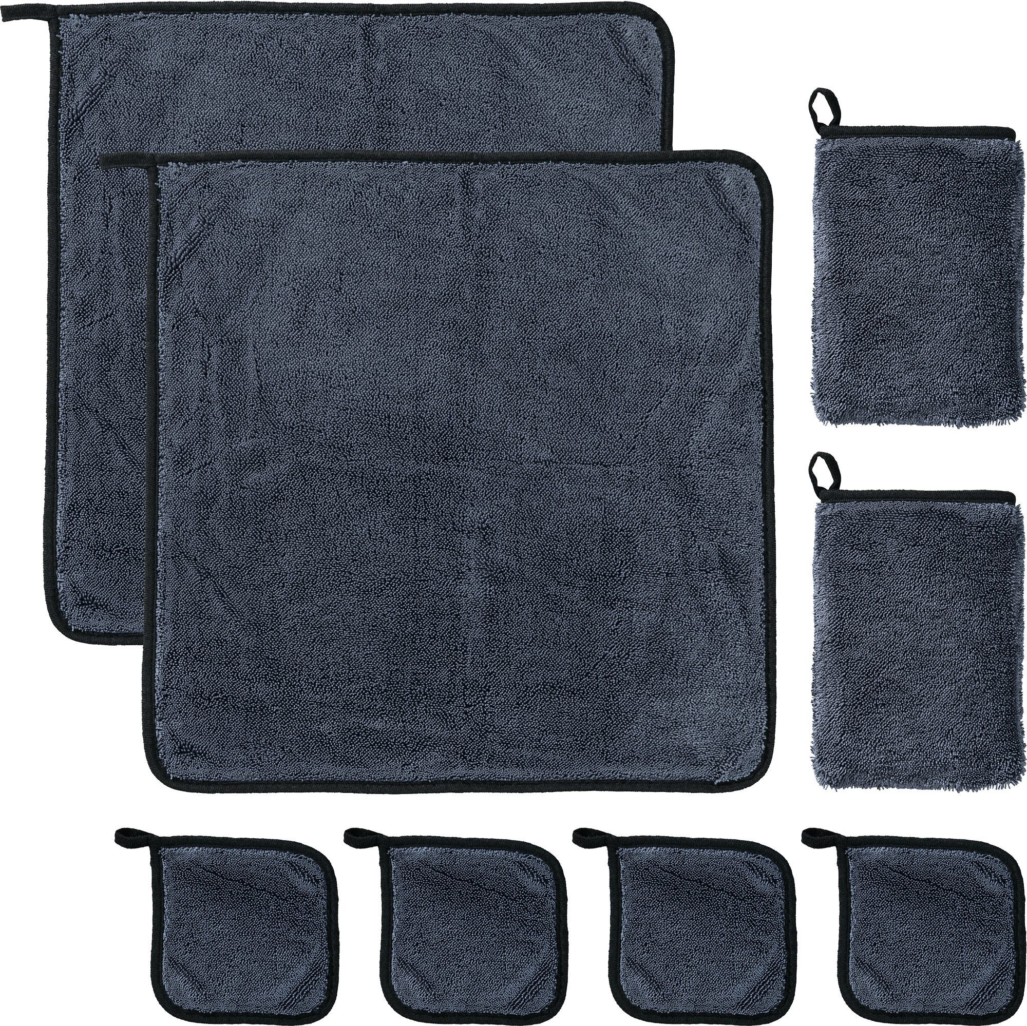 Mikrofaser Reinigungstücher 4er-Set - Super Saugstark, Fusselfrei, 40x60 Cm Für Küche & Haushalt