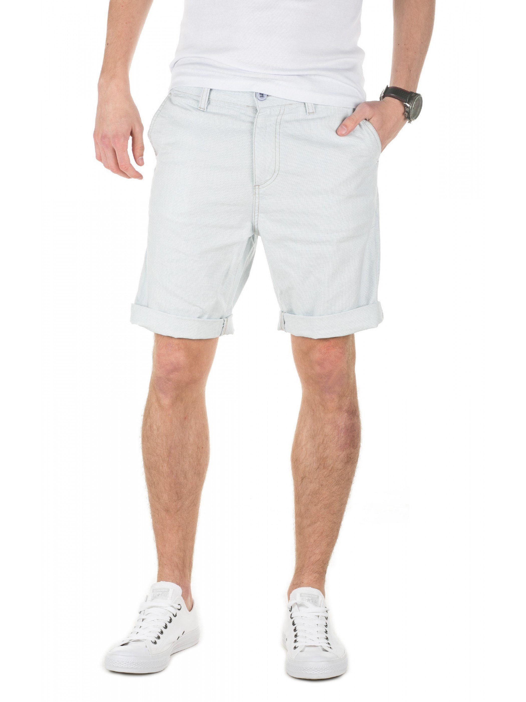 Yazubi Shorts Chino Shorts Edward Herren Chinoshorts mit Stretchanteil Blau (illusion blue 134103)