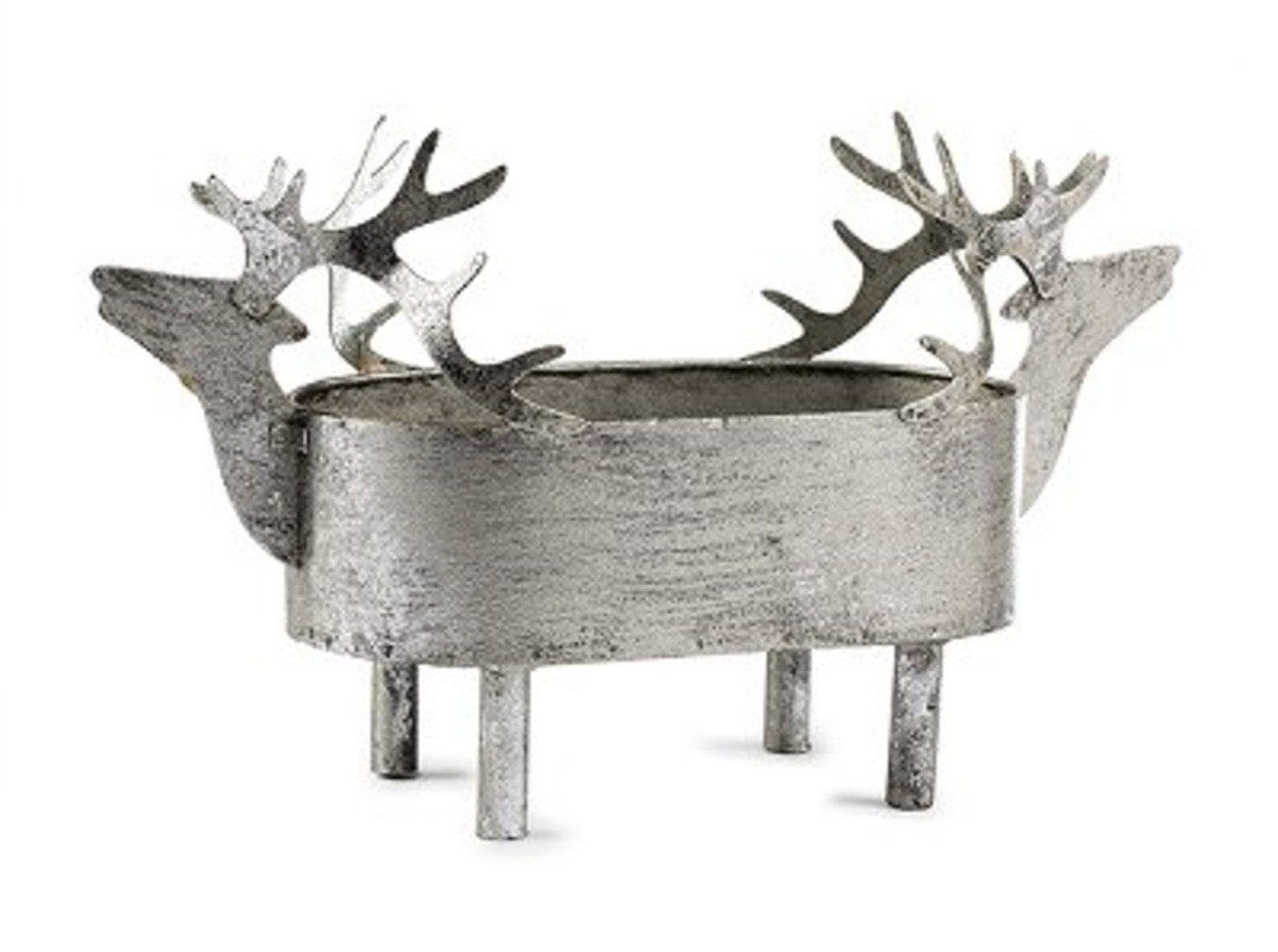 Baden Dekoschale Weihnachtliche Schale mit Rentierkopf, aus Metall