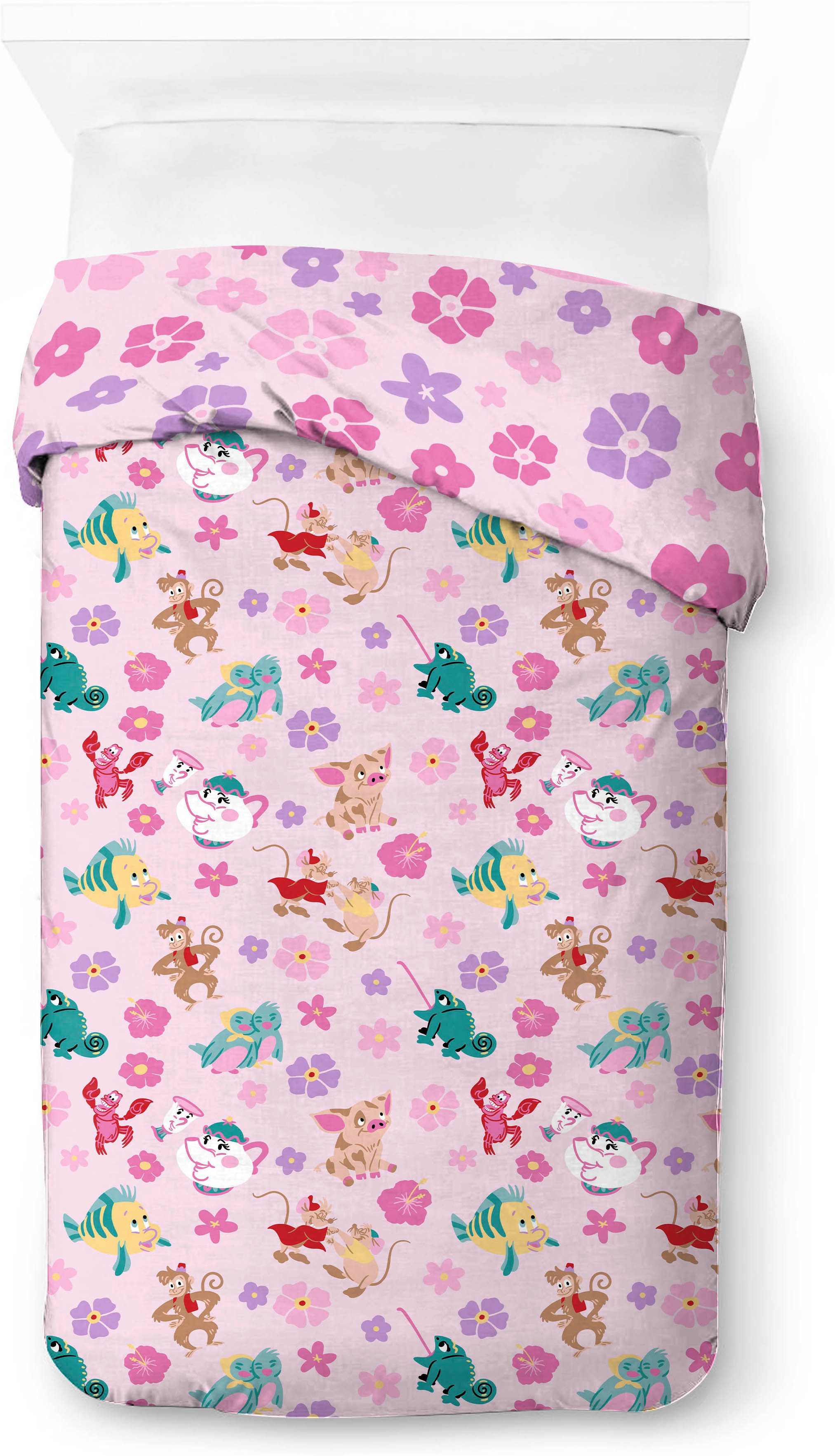 Disney Kinderbettwäsche Disney Princess Wonderful, Linon, 2 teilig, 100% Baumwolle – Bild 4 von 5