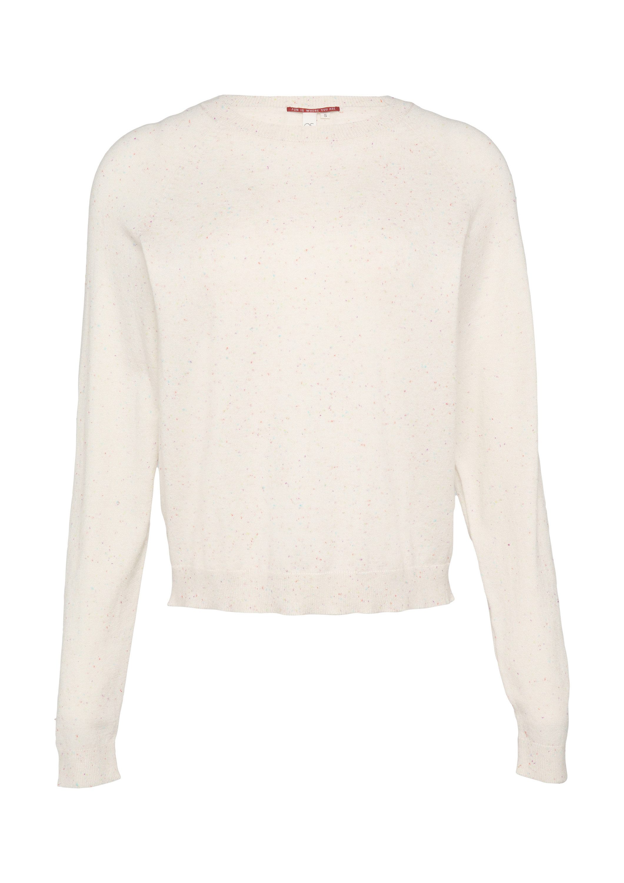 QS Longpullover Strickpullover Strickpullover mit Raglan-Ärmeln günstig online kaufen