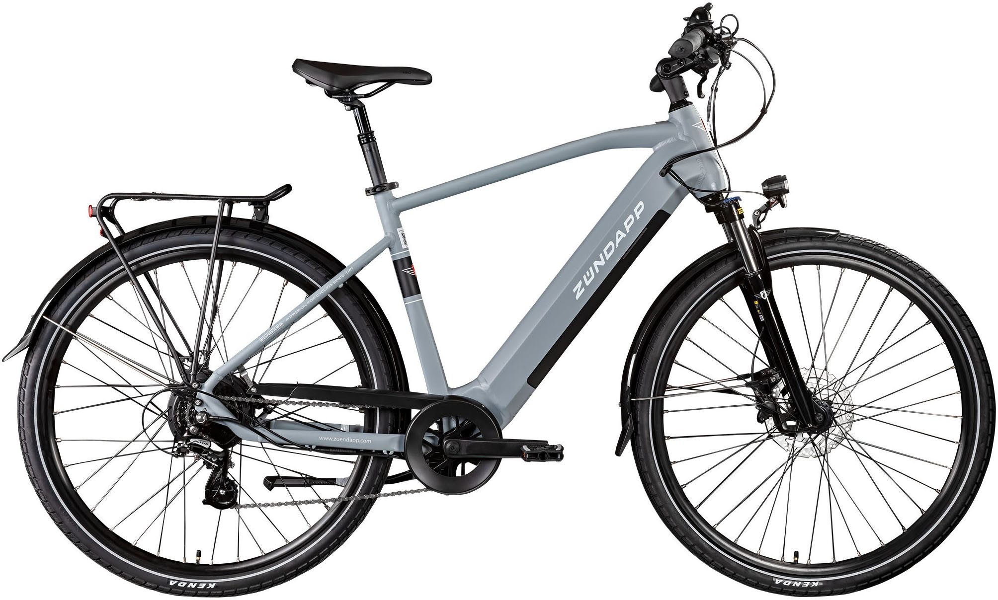Zündapp E-Bike Trekkingrad Z810, 24 Gang Shimano Altus RD-M310 Schaltwerk, Kettenschaltung, Heckmotor, 417,6 Wh, Pedelec, Elektrofahrrad für Herren