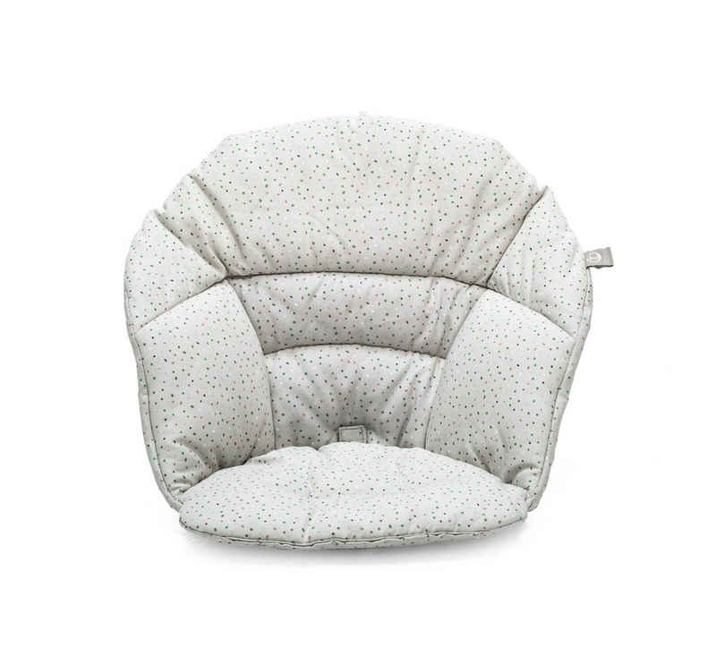 Stokke Hochstuhl »Clikk™«, Kissen - Mehr Komfort und extra Halt für Babys, die gerade das Sitzen erlernen - Farbe: Grey Sprinkles