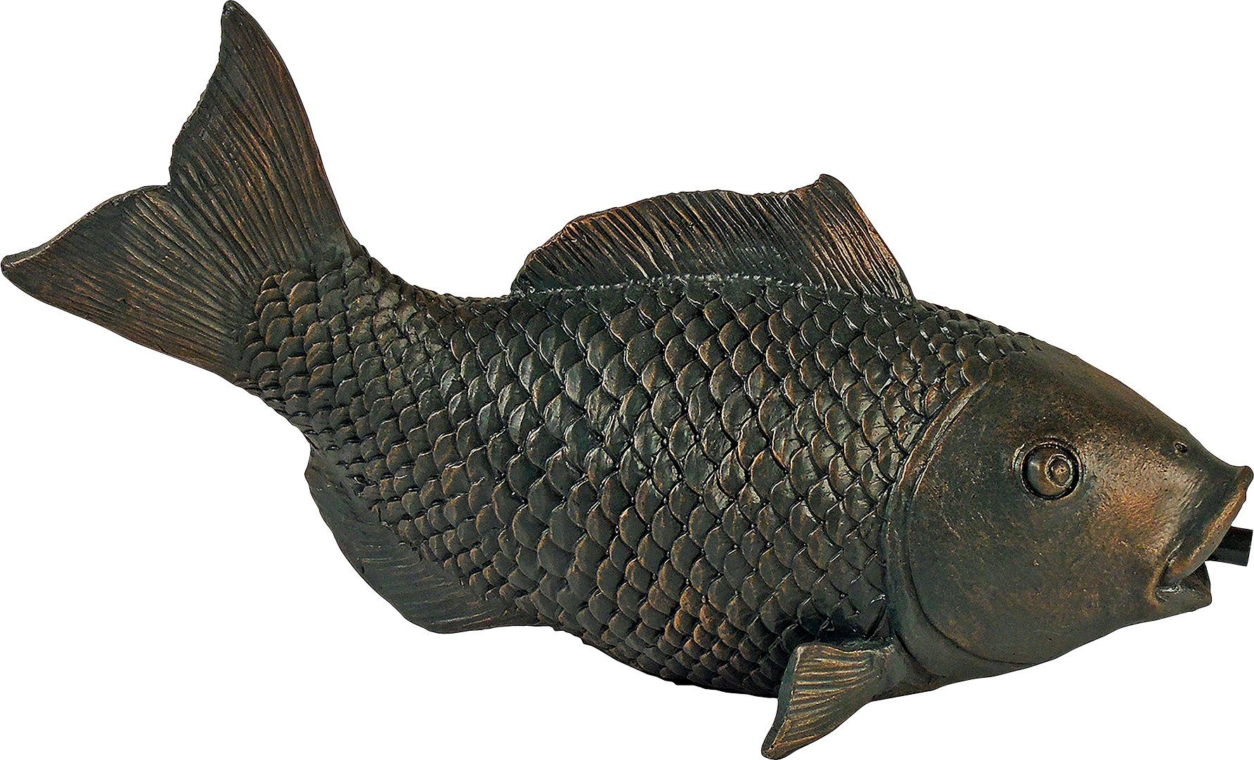 Ubbink Wasserspeier Fisch XL, BxLxH: 14x35x19 cm, ohne Schlauch und Pumpe