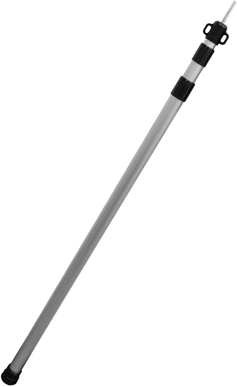 CAMPAIR Zeltstange Teleskopstange Aluminium – verstellbar von 90-230 cm -  Drehmechanismus, (1-St), stufenlos höhenverstellbar, leichtes Aluminium