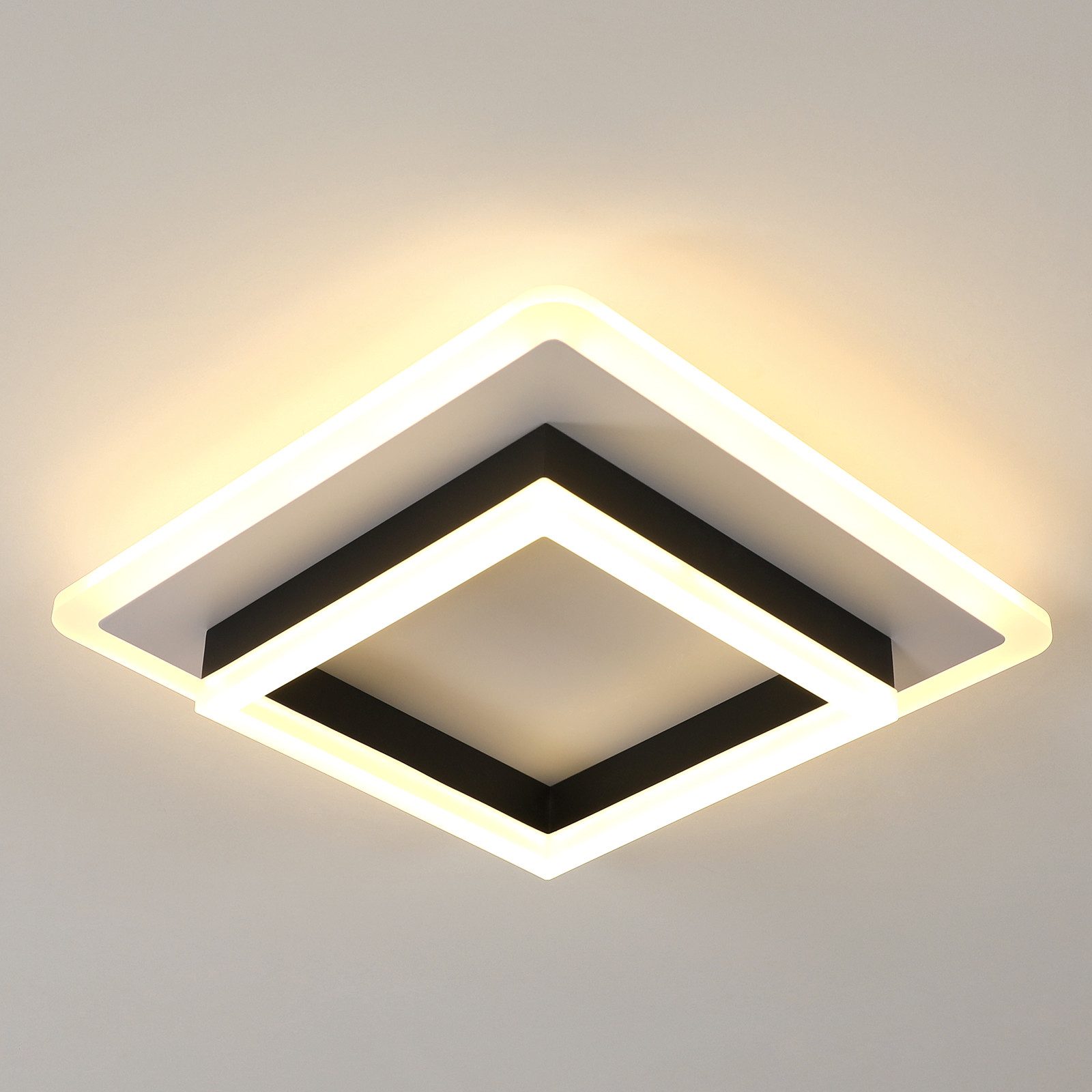 Goeco Deckenleuchte Quadratische Deckenlampe,30W warmes Licht, günstig online kaufen