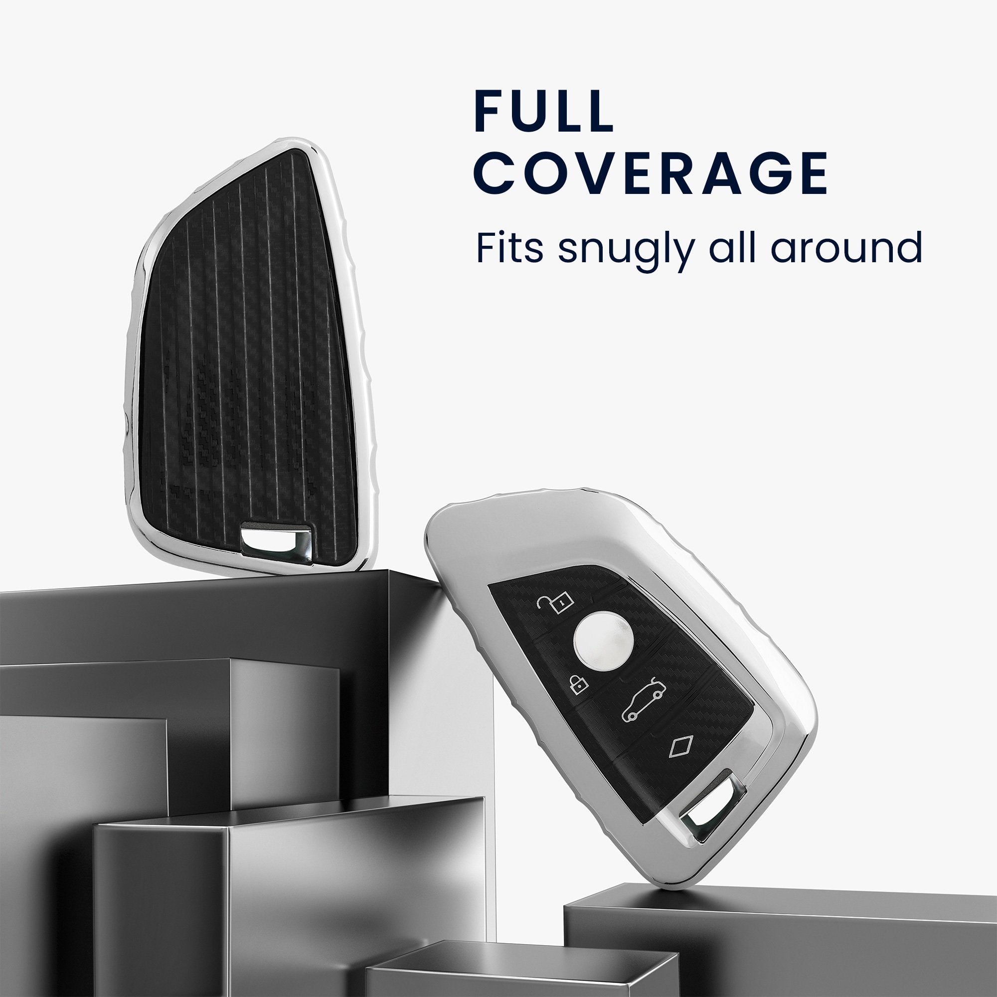 kwmobile Schlüsseltasche Hülle für BMW 3-Tasten Smart Key Autoschlüssel (1- günstig online kaufen