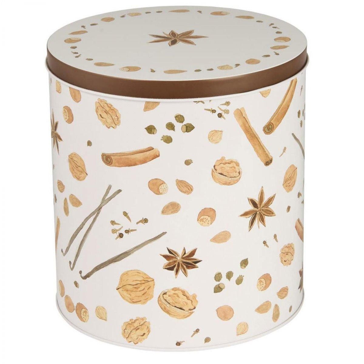 Ib Laursen Geschirr Ib Laursen Gebäckdose mit Gewürzen und Nüssen Rund Hoch (16,8cm)