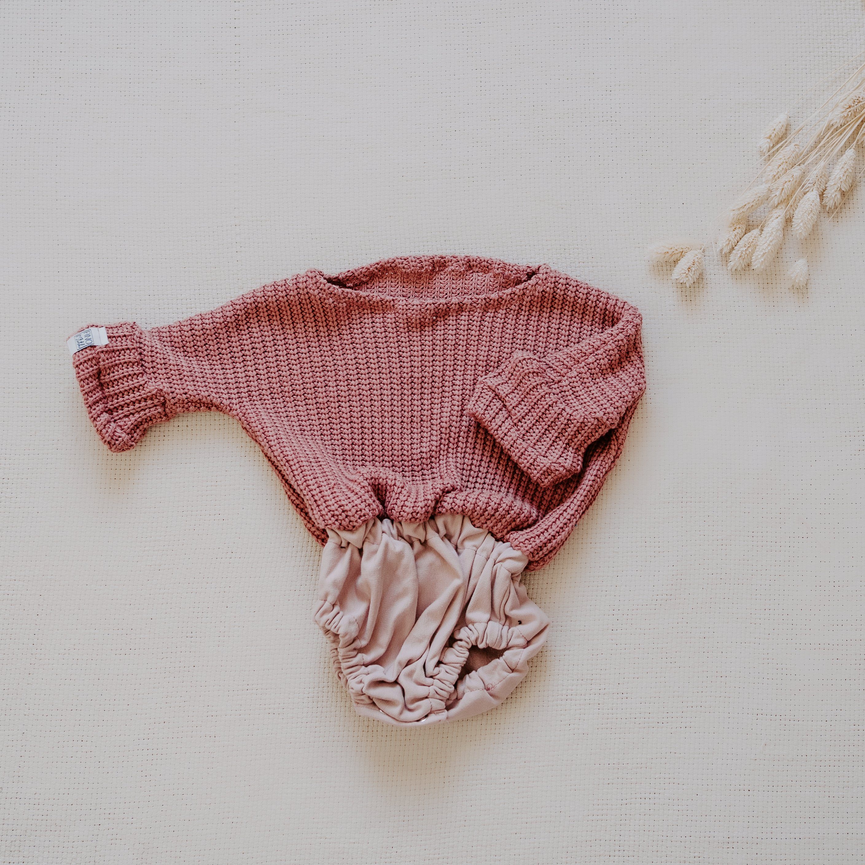 Nähset & Kreativset zum DIY FINO - Strick - selbst Baby&Kids Pulli rosa nähen zugeschnitten Stitch