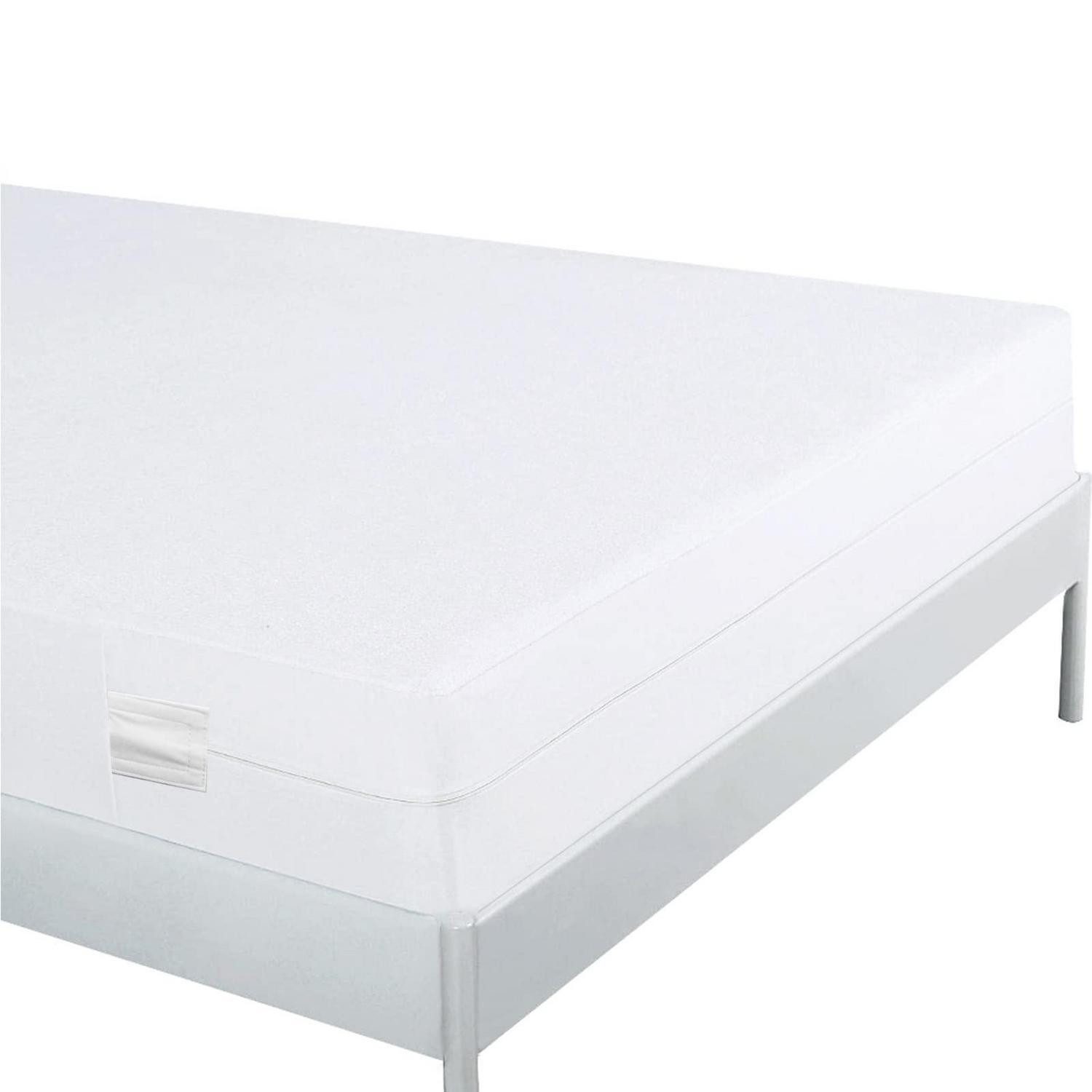 LuxusKollektion Betthusse Matratzenschoner 90x190cm wasserdicht Baumwolle weiß