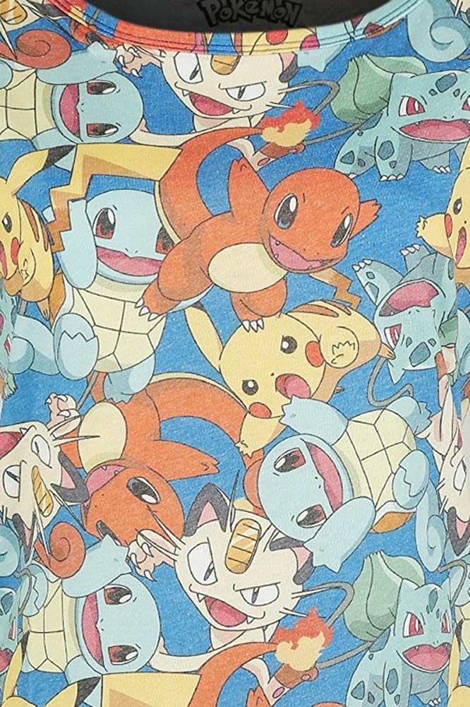 + POKÉMON POKEMON Print-Shirt DAMEN T-Shirt allover Print Mädchen Frauen