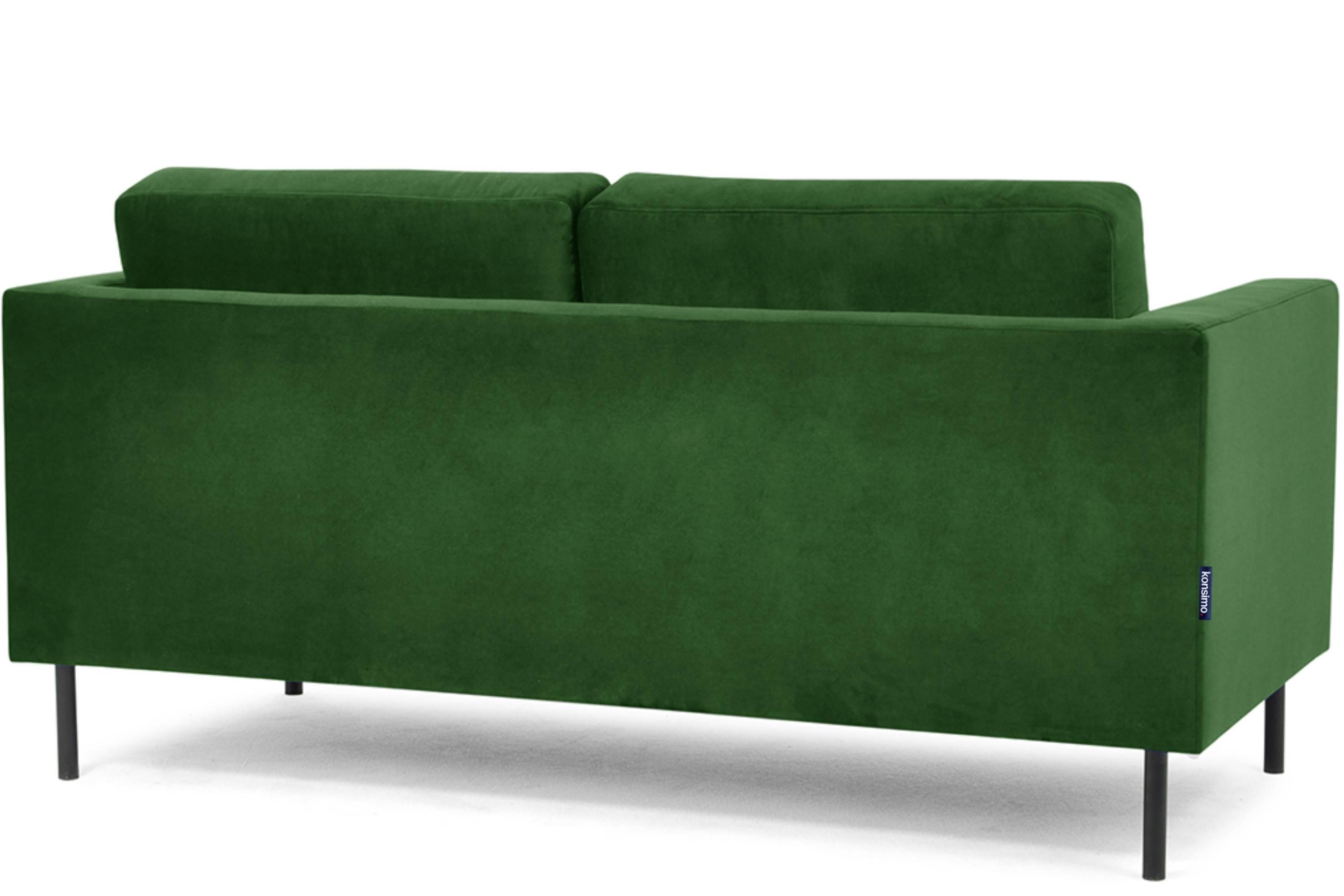 Konsimo 2-Sitzer TOZZI Personen, universelles Sofa grün Design grün Beine, hohe | | grün 2