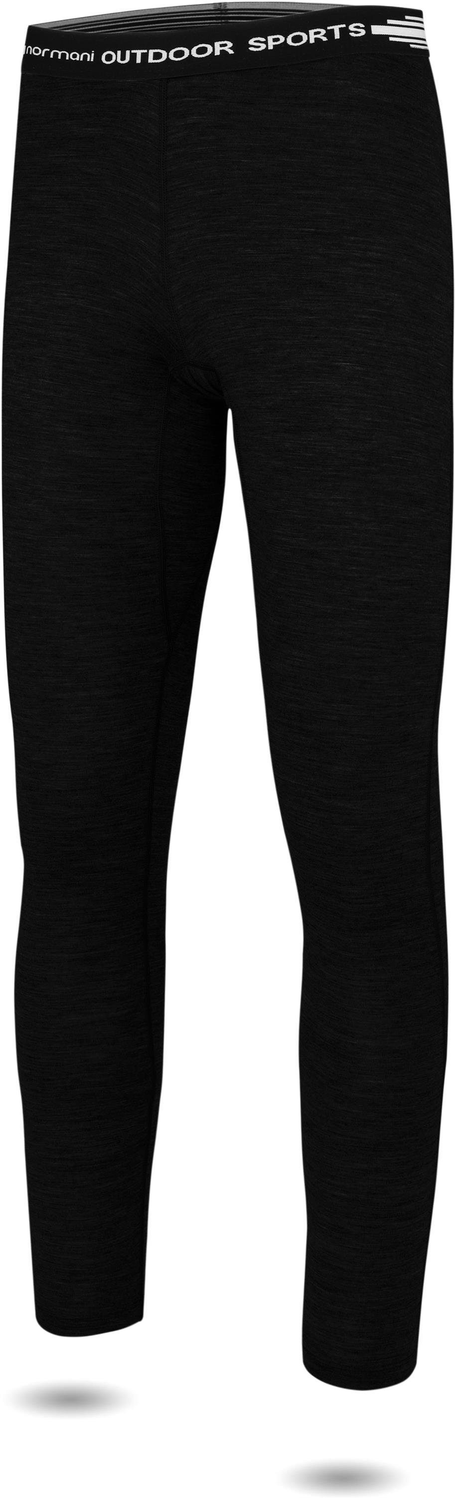 normani Thermounterhose Kinder Merino Unterhose Mackay Unisex Ski-Thermounterhose Funktionshose aus 100 % Bio-Merinowolle – Bild 2 von 3