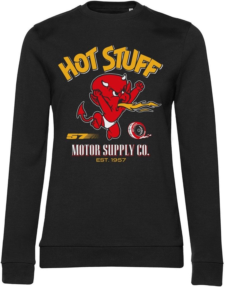 Hot Stuff Rundhalspullover Motor Supply Co Girly Sweatshirt
