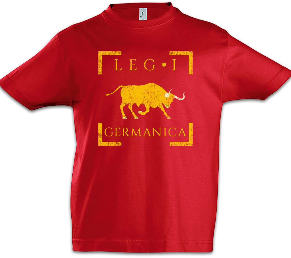 Print-Shirt Legio I Germanica Kinder T-Shirt Rom Roma Rome Roman Legion Emperor