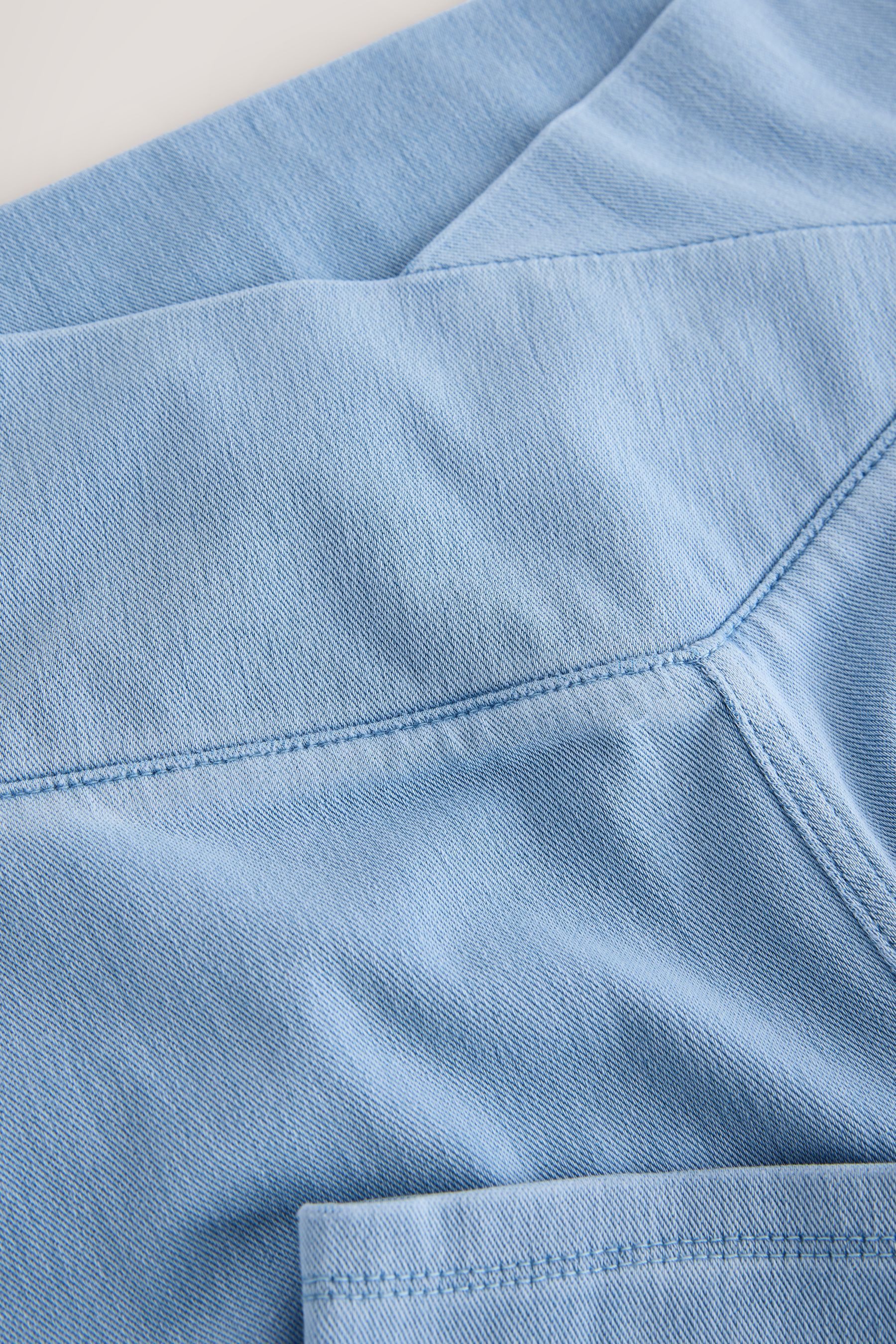 Next Jeansleggings Denim-Leggings mit weitem Bein, Kurzgröße (1-tlg)